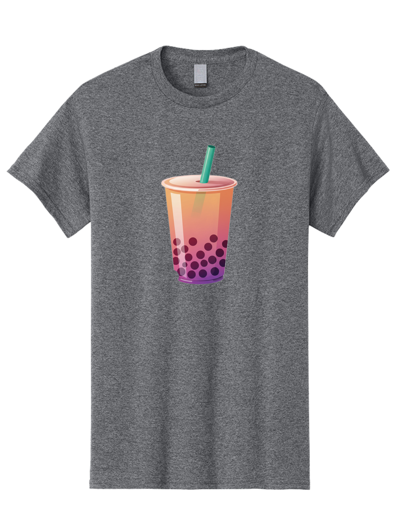 Boba-Tea-3 Men'S Graphic Tee, 100% Cotton, Comfortable Casual Summer Wear, Machine Washable, Bubble Tea, Boba Tea, Pink Tea, Straw, Tapioca Pearls, Milk Tea, Tea Drink, Refreshing Beverage, Sweet Treat Bac661