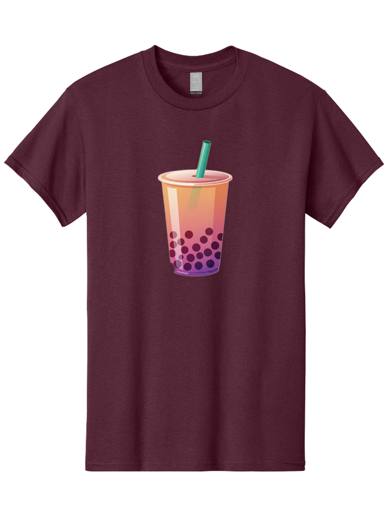 Boba-Tea-3 Men'S Graphic Tee, 100% Cotton, Comfortable Casual Summer Wear, Machine Washable, Bubble Tea, Boba Tea, Pink Tea, Straw, Tapioca Pearls, Milk Tea, Tea Drink, Refreshing Beverage, Sweet Treat Bac661