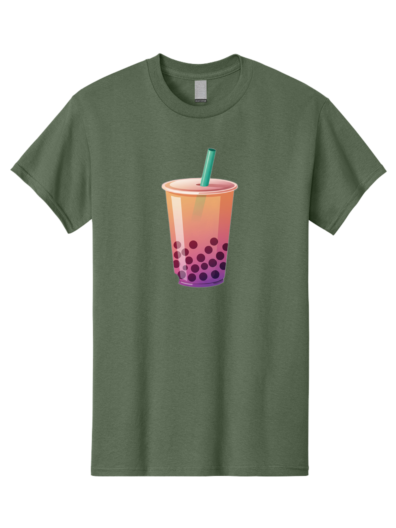 Boba-Tea-3 Men'S Graphic Tee, 100% Cotton, Comfortable Casual Summer Wear, Machine Washable, Bubble Tea, Boba Tea, Pink Tea, Straw, Tapioca Pearls, Milk Tea, Tea Drink, Refreshing Beverage, Sweet Treat Bac661