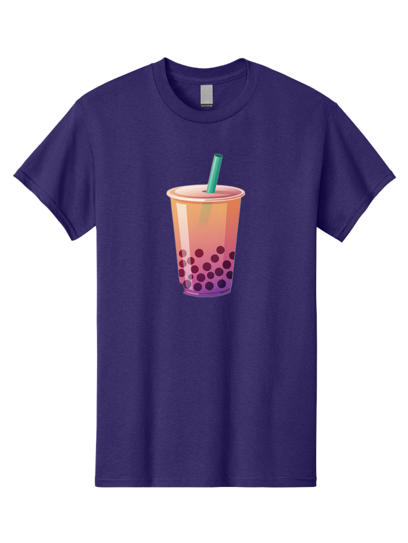 Boba-Tea-3 Men'S Graphic Tee, 100% Cotton, Comfortable Casual Summer Wear, Machine Washable, Bubble Tea, Boba Tea, Pink Tea, Straw, Tapioca Pearls, Milk Tea, Tea Drink, Refreshing Beverage, Sweet Treat Bac661
