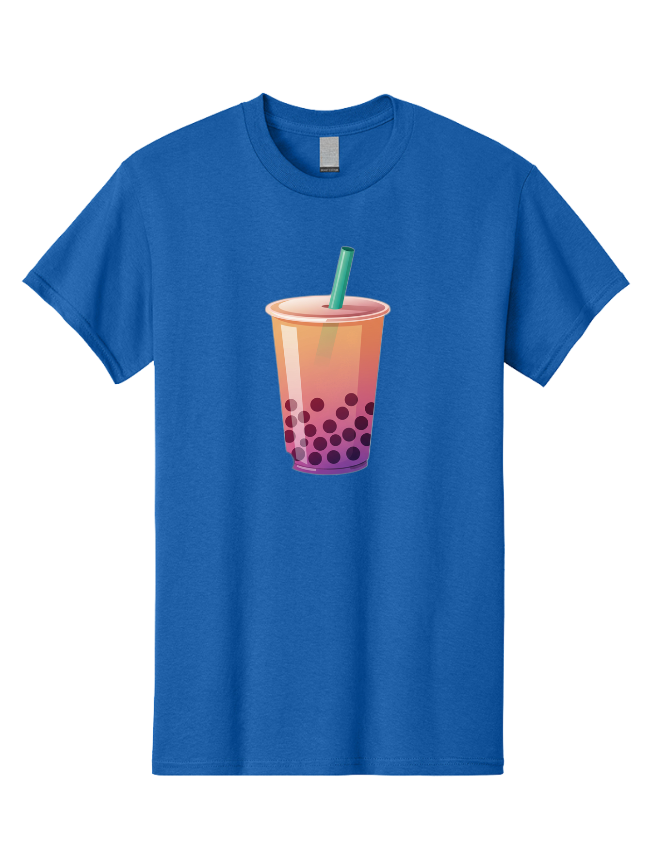 Boba-Tea-3 Men'S Graphic Tee, 100% Cotton, Comfortable Casual Summer Wear, Machine Washable, Bubble Tea, Boba Tea, Pink Tea, Straw, Tapioca Pearls, Milk Tea, Tea Drink, Refreshing Beverage, Sweet Treat Bac661