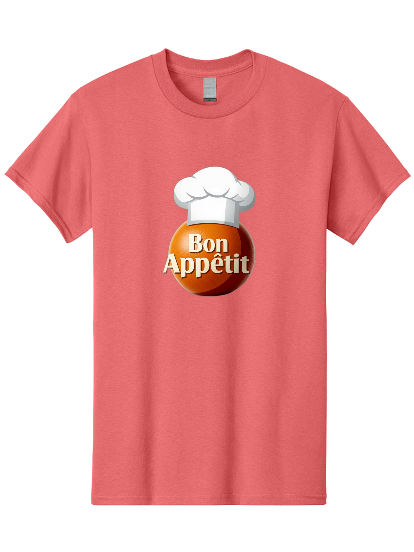 Bon-Appetit-1 Men'S Graphic Tee, 100% Cotton, Comfortable Casual Summer Wear, Machine Washable, Bon Appetit, Chef Hat, Cooking, Cuisine, Culinary Arts, Chef'S Hat, Gourmet, Fine Dining, Restaurant, Culinary Delights, Foodie, Epicure Bac676