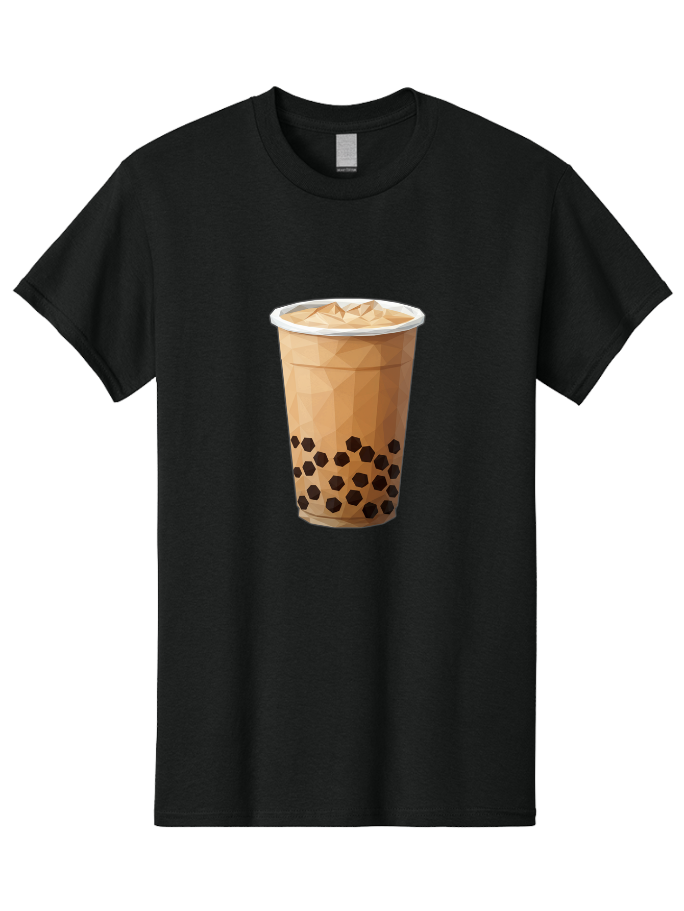 Bubble-Milk-Tea-1 Men'S Graphic Tee, 100% Cotton, Comfortable Casual Summer Wear, Machine Washable, Boba Tea, Milk Tea, Bubble Tea, Drink, Beverage, Iced Tea, Tapioca Pearls, Brown Sugar, Coffee Shop, Cafe Culture, Refreshing Drink, Cold Brew Bac683