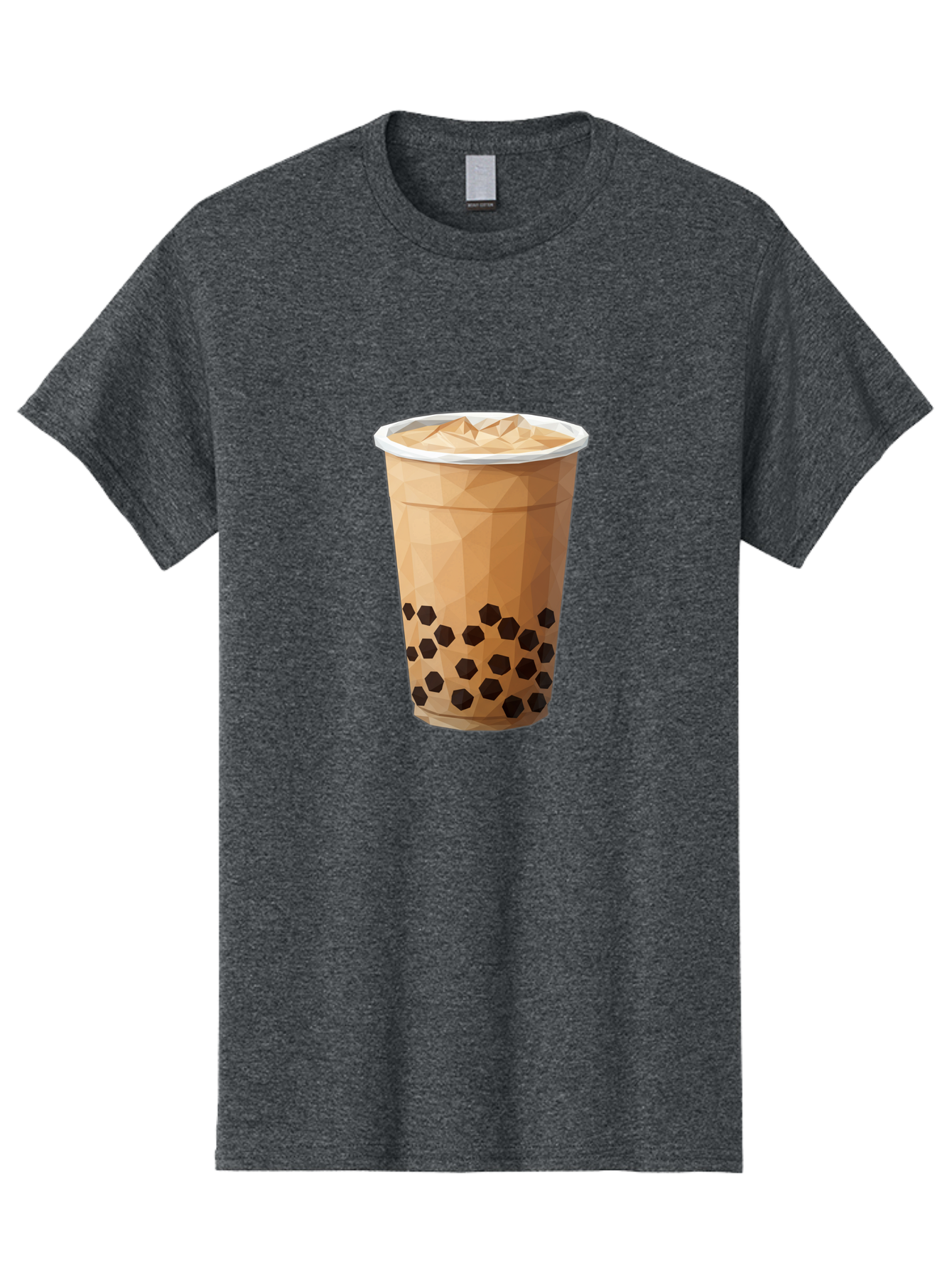 Bubble-Milk-Tea-1 Men'S Graphic Tee, 100% Cotton, Comfortable Casual Summer Wear, Machine Washable, Boba Tea, Milk Tea, Bubble Tea, Drink, Beverage, Iced Tea, Tapioca Pearls, Brown Sugar, Coffee Shop, Cafe Culture, Refreshing Drink, Cold Brew Bac683