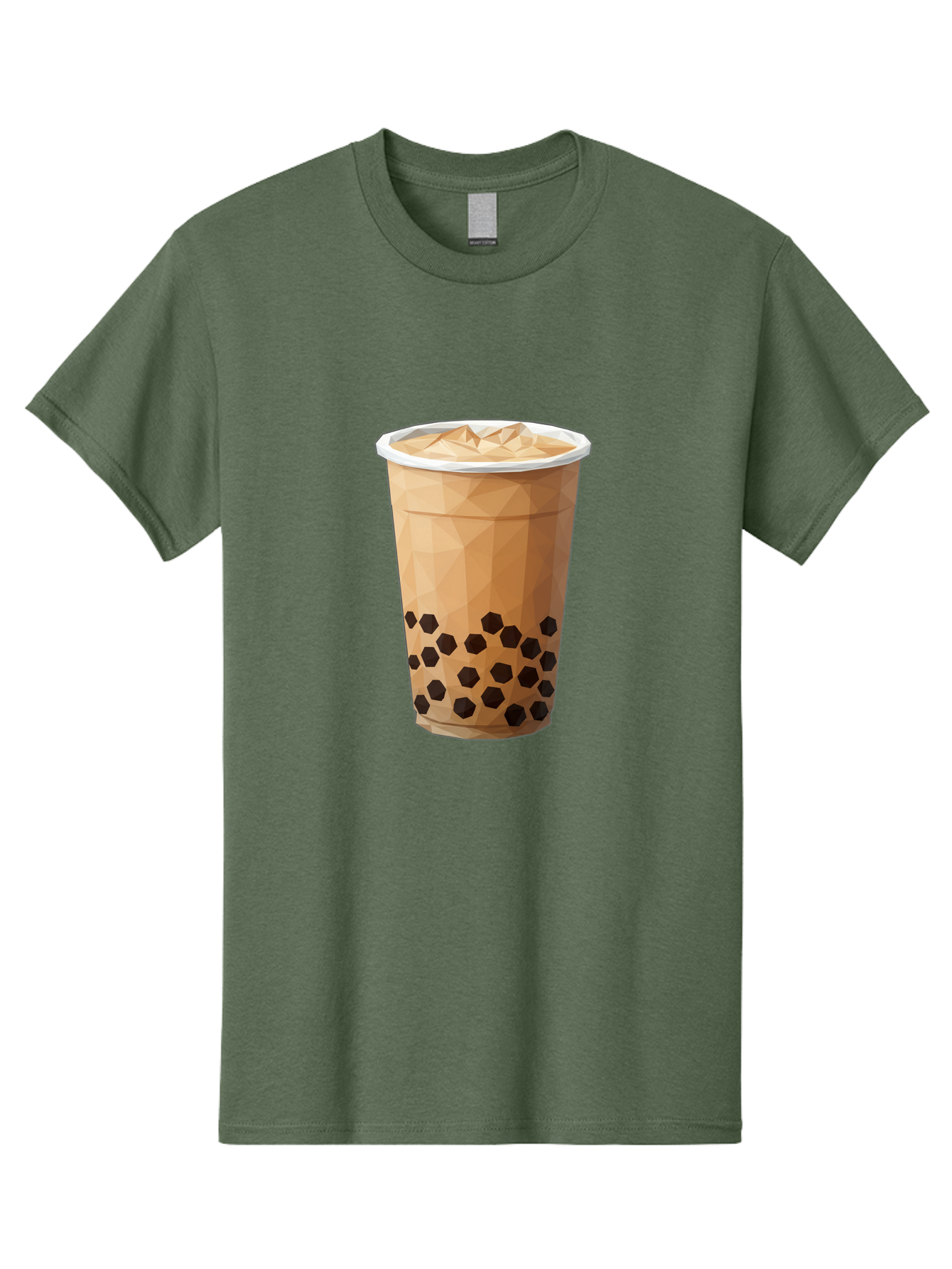 Bubble-Milk-Tea-1 Men'S Graphic Tee, 100% Cotton, Comfortable Casual Summer Wear, Machine Washable, Boba Tea, Milk Tea, Bubble Tea, Drink, Beverage, Iced Tea, Tapioca Pearls, Brown Sugar, Coffee Shop, Cafe Culture, Refreshing Drink, Cold Brew Bac683