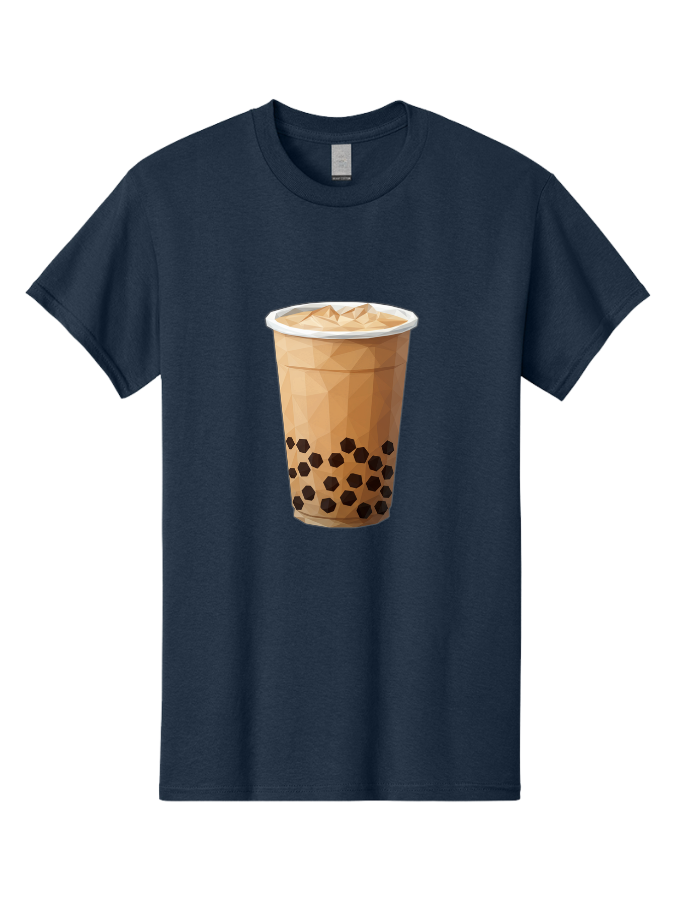 Bubble-Milk-Tea-1 Men'S Graphic Tee, 100% Cotton, Comfortable Casual Summer Wear, Machine Washable, Boba Tea, Milk Tea, Bubble Tea, Drink, Beverage, Iced Tea, Tapioca Pearls, Brown Sugar, Coffee Shop, Cafe Culture, Refreshing Drink, Cold Brew Bac683