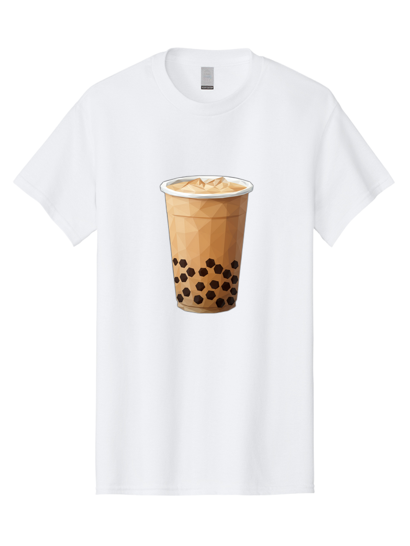 Bubble-Milk-Tea-1 Men'S Graphic Tee, 100% Cotton, Comfortable Casual Summer Wear, Machine Washable, Boba Tea, Milk Tea, Bubble Tea, Drink, Beverage, Iced Tea, Tapioca Pearls, Brown Sugar, Coffee Shop, Cafe Culture, Refreshing Drink, Cold Brew Bac683