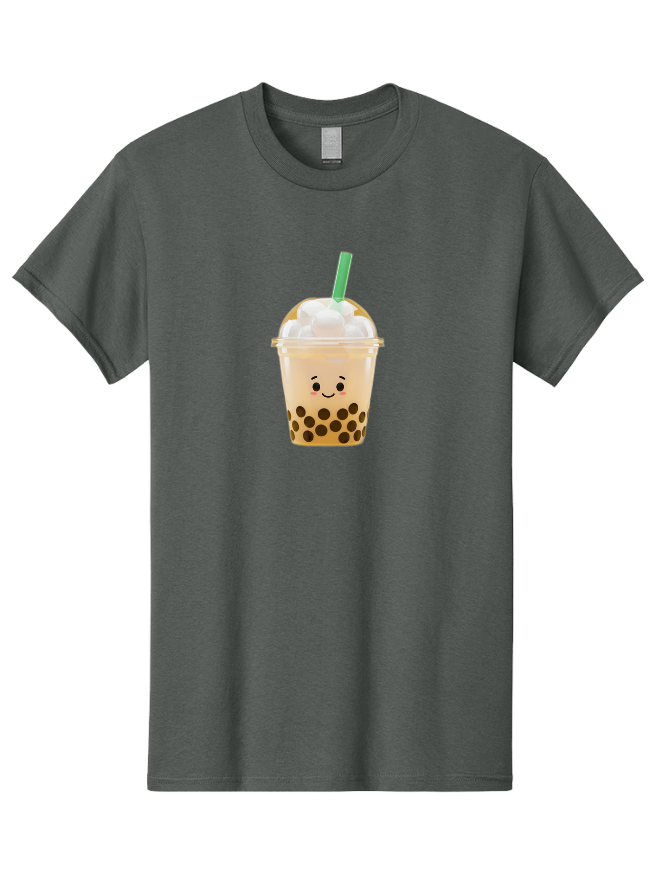 Bubble-Tea-15 Men'S Graphic Tee, 100% Cotton, Comfortable Casual Summer Wear, Machine Washable, Bubble Tea, Boba Drink, Milk Tea, Tapioca Pearls, Whipped Cream, Straw, Kawaii, Cute, Cartoon, Smiling Face, Adorable, Fun, Tasty, Refreshing, Bac695