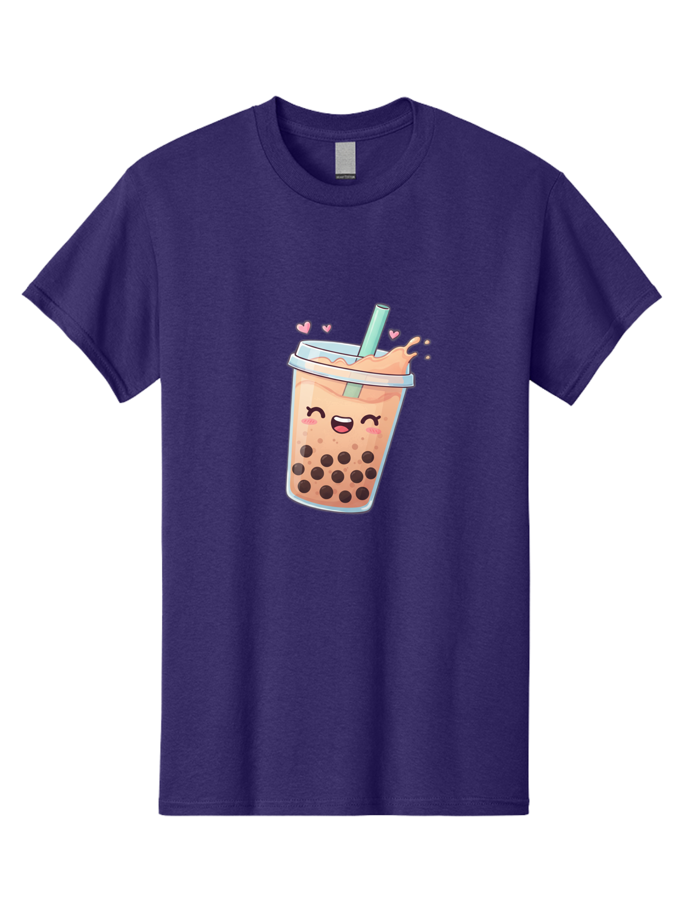 Bubble-Tea-16 Men'S Graphic Tee, 100% Cotton, Comfortable Casual Summer Wear, Machine Washable, Boba Tea, Bubble Tea, Kawaii Drink, Cute Cartoon Beverage, Tea With Boba, Smiling Milk Tea, Adorable Drink, Tea Lover, Boba Love, Refreshing Drink Bac696