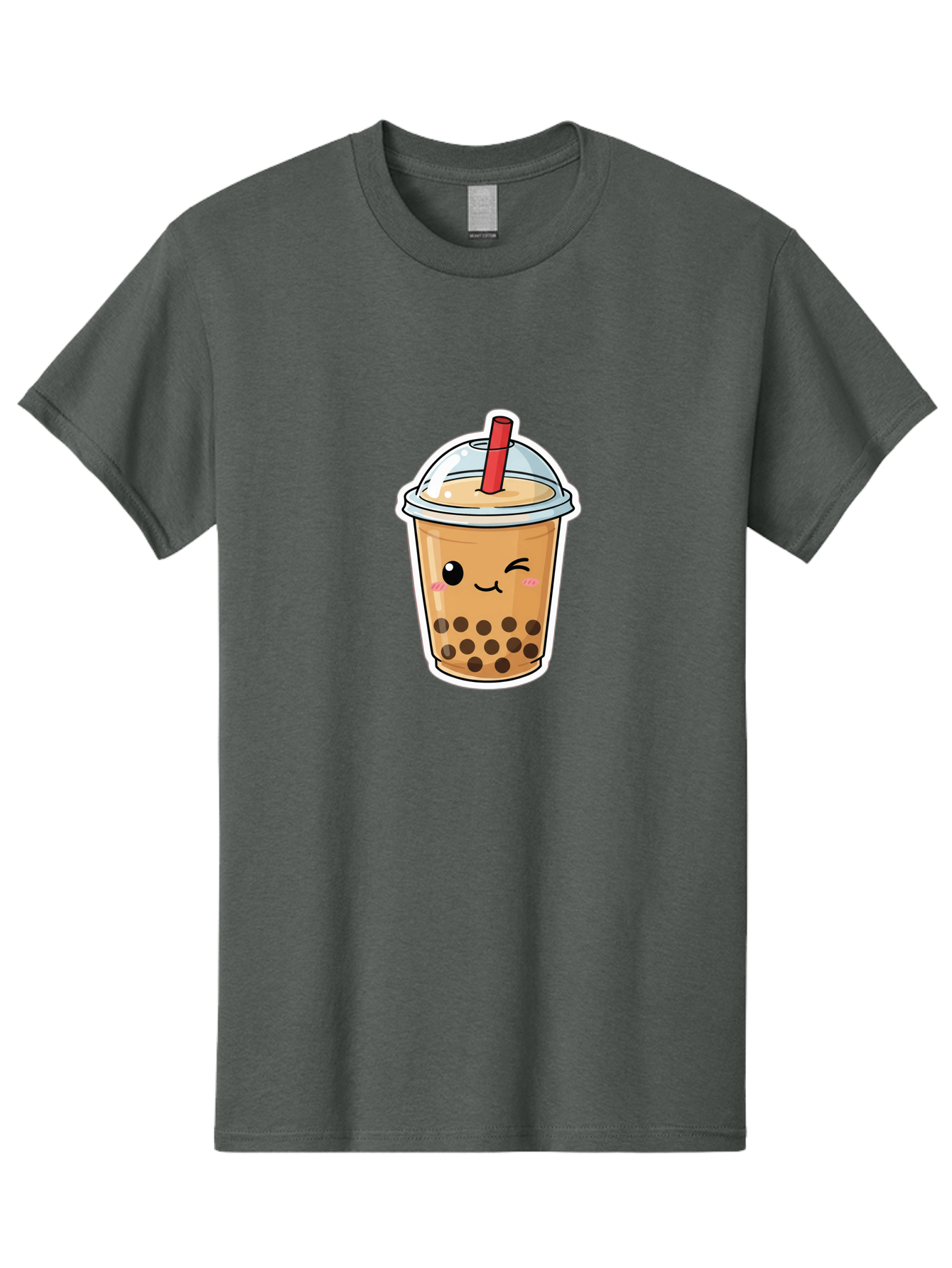 Bubble-Tea-21 Men'S Graphic Tee, 100% Cotton, Comfortable Casual Summer Wear, Machine Washable, Bubble Tea, Boba, Tea Drink, Straw, Cartoon, Cute, Kawaii, Adorable, Beverage, Drink, Tea, Coffee Shop, Milk Tea, Tapioca Pearls, Fun, Playful Bac702