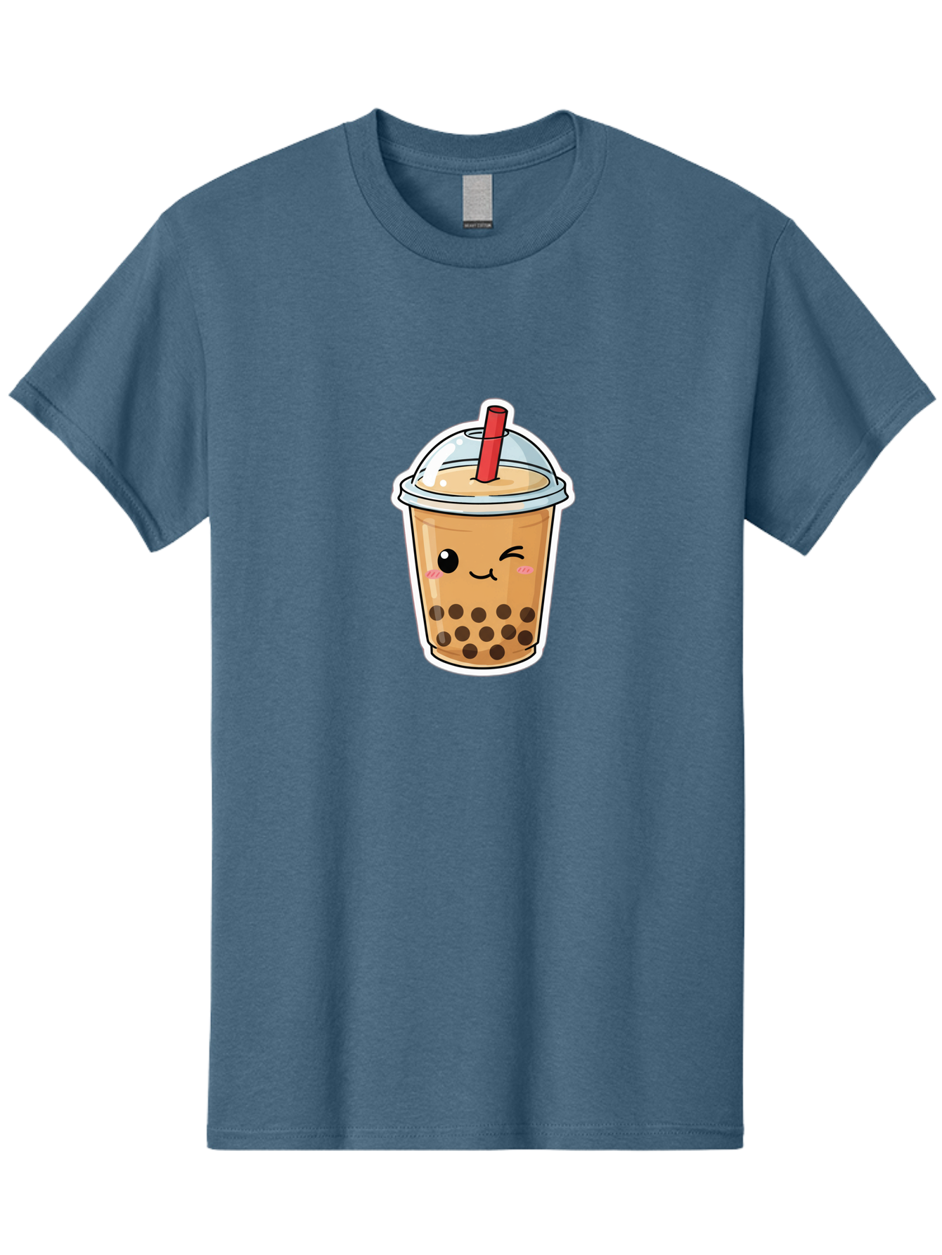 Bubble-Tea-21 Men'S Graphic Tee, 100% Cotton, Comfortable Casual Summer Wear, Machine Washable, Bubble Tea, Boba, Tea Drink, Straw, Cartoon, Cute, Kawaii, Adorable, Beverage, Drink, Tea, Coffee Shop, Milk Tea, Tapioca Pearls, Fun, Playful Bac702