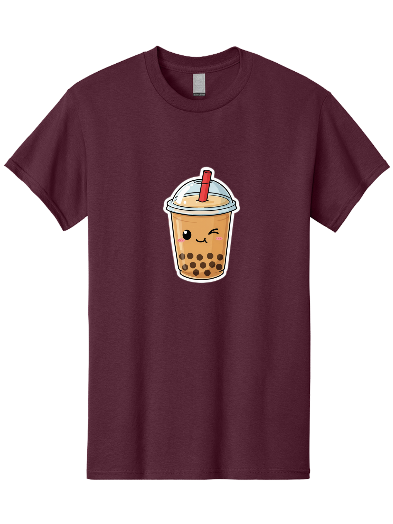 Bubble-Tea-21 Men'S Graphic Tee, 100% Cotton, Comfortable Casual Summer Wear, Machine Washable, Bubble Tea, Boba, Tea Drink, Straw, Cartoon, Cute, Kawaii, Adorable, Beverage, Drink, Tea, Coffee Shop, Milk Tea, Tapioca Pearls, Fun, Playful Bac702