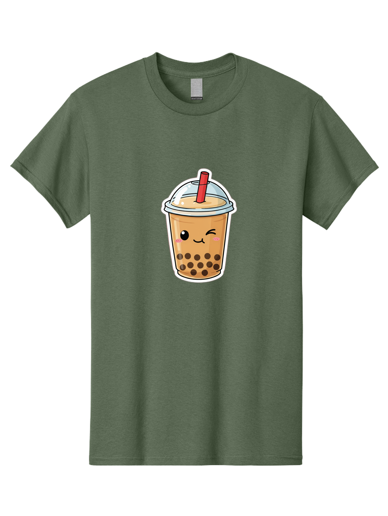 Bubble-Tea-21 Men'S Graphic Tee, 100% Cotton, Comfortable Casual Summer Wear, Machine Washable, Bubble Tea, Boba, Tea Drink, Straw, Cartoon, Cute, Kawaii, Adorable, Beverage, Drink, Tea, Coffee Shop, Milk Tea, Tapioca Pearls, Fun, Playful Bac702