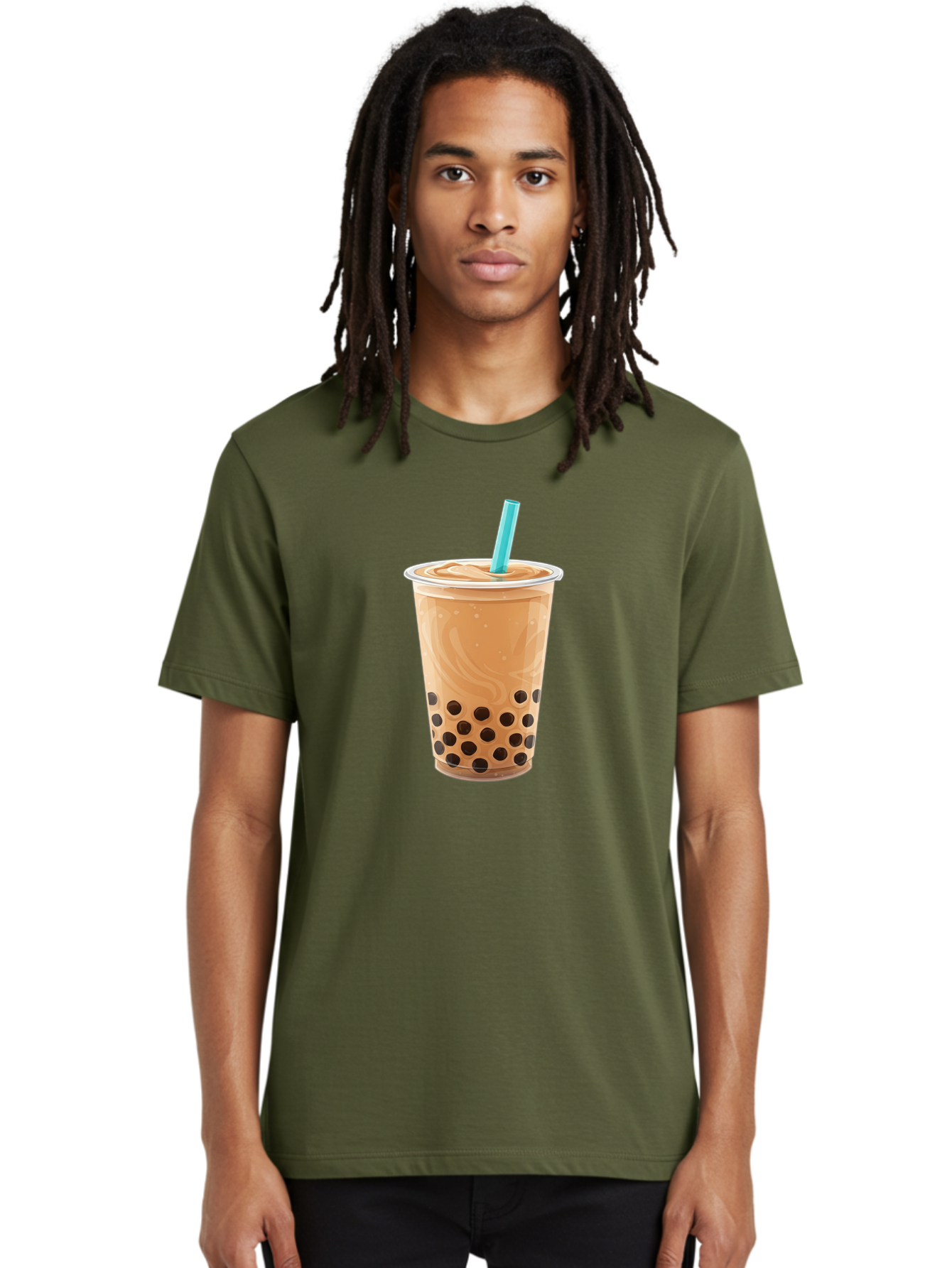 Bubble-Tea-6 Men'S Graphic Tee, 100% Cotton, Comfortable Casual Summer Wear, Machine Washable, Boba Tea, Milk Tea, Bubble Tea, Tea Drink, Tapioca Pearls, Cold Beverage, Refreshing Drink, Tea Culture, Trendy Drink Bac708
