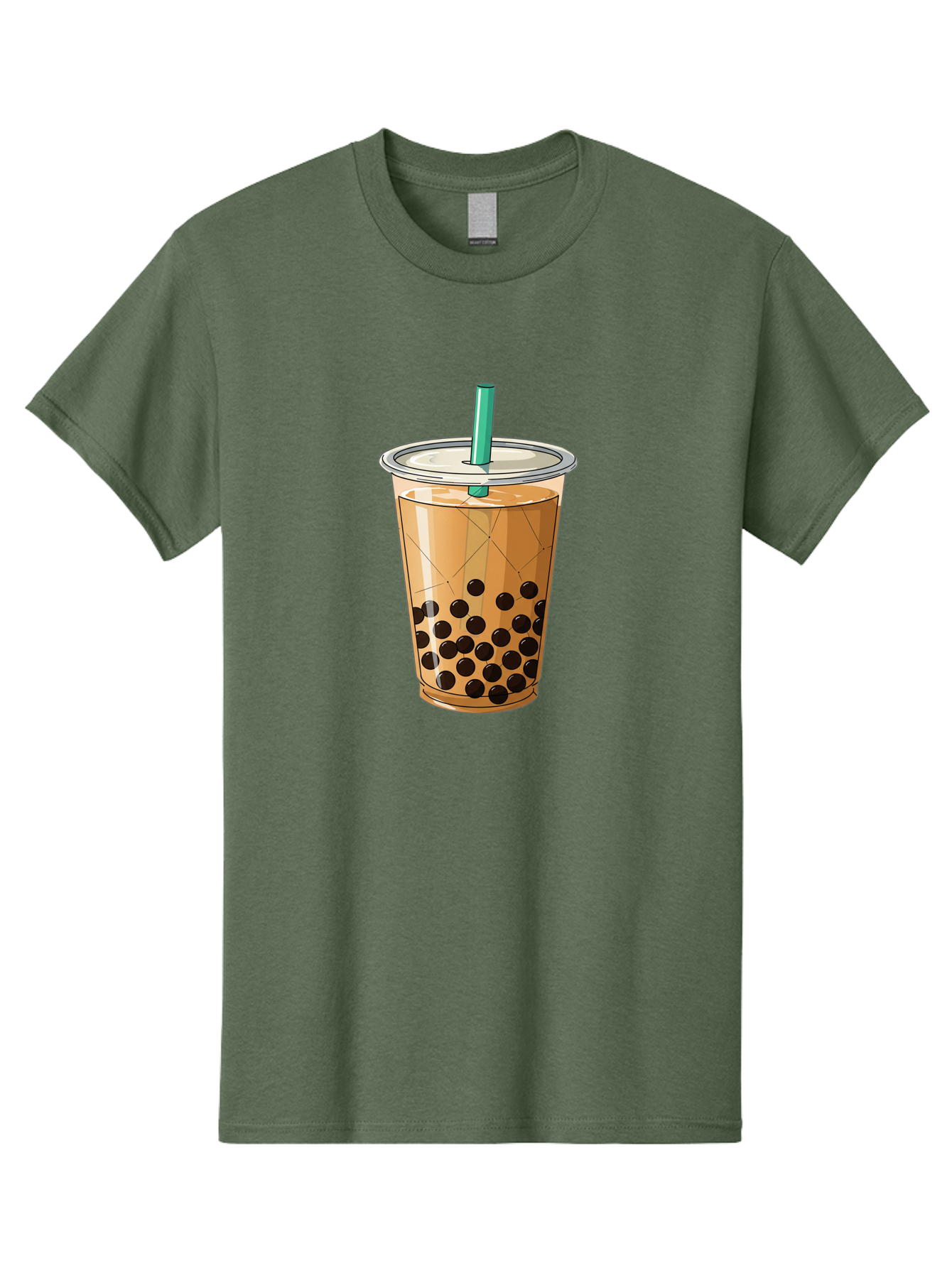 Bubble-Tea-8 Men'S Graphic Tee, 100% Cotton, Comfortable Casual Summer Wear, Machine Washable, Bubble Tea, Boba Tea, Milk Tea, Tapioca Pearls, Cold Drink, Plastic Cup, Straw, Takeout Beverage, Refreshing Drink, Sweet Treat Bac710