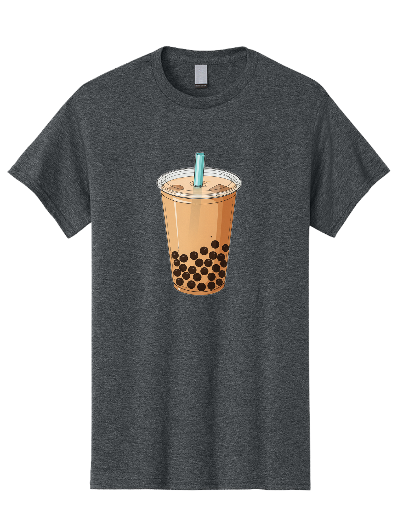 Bubble-Tea-9 Men'S Graphic Tee, 100% Cotton, Comfortable Casual Summer Wear, Machine Washable, Bubble Tea, Milk Tea, Boba, Tapioca Pearls, Takeout Cup, Plastic Straw, Refreshing Drink, Trendy Beverage, Asian-Inspired Bac711