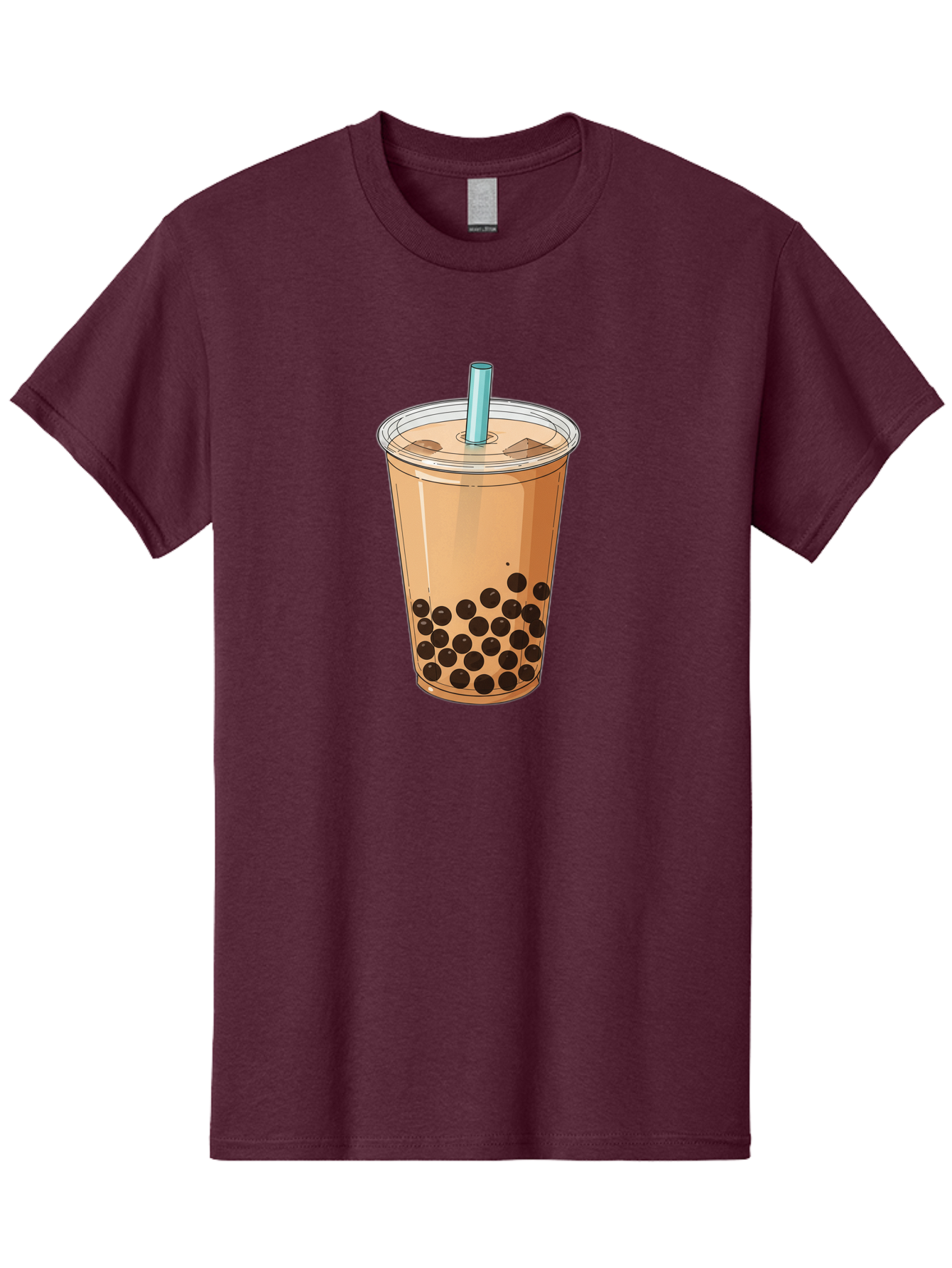 Bubble-Tea-9 Men'S Graphic Tee, 100% Cotton, Comfortable Casual Summer Wear, Machine Washable, Bubble Tea, Milk Tea, Boba, Tapioca Pearls, Takeout Cup, Plastic Straw, Refreshing Drink, Trendy Beverage, Asian-Inspired Bac711
