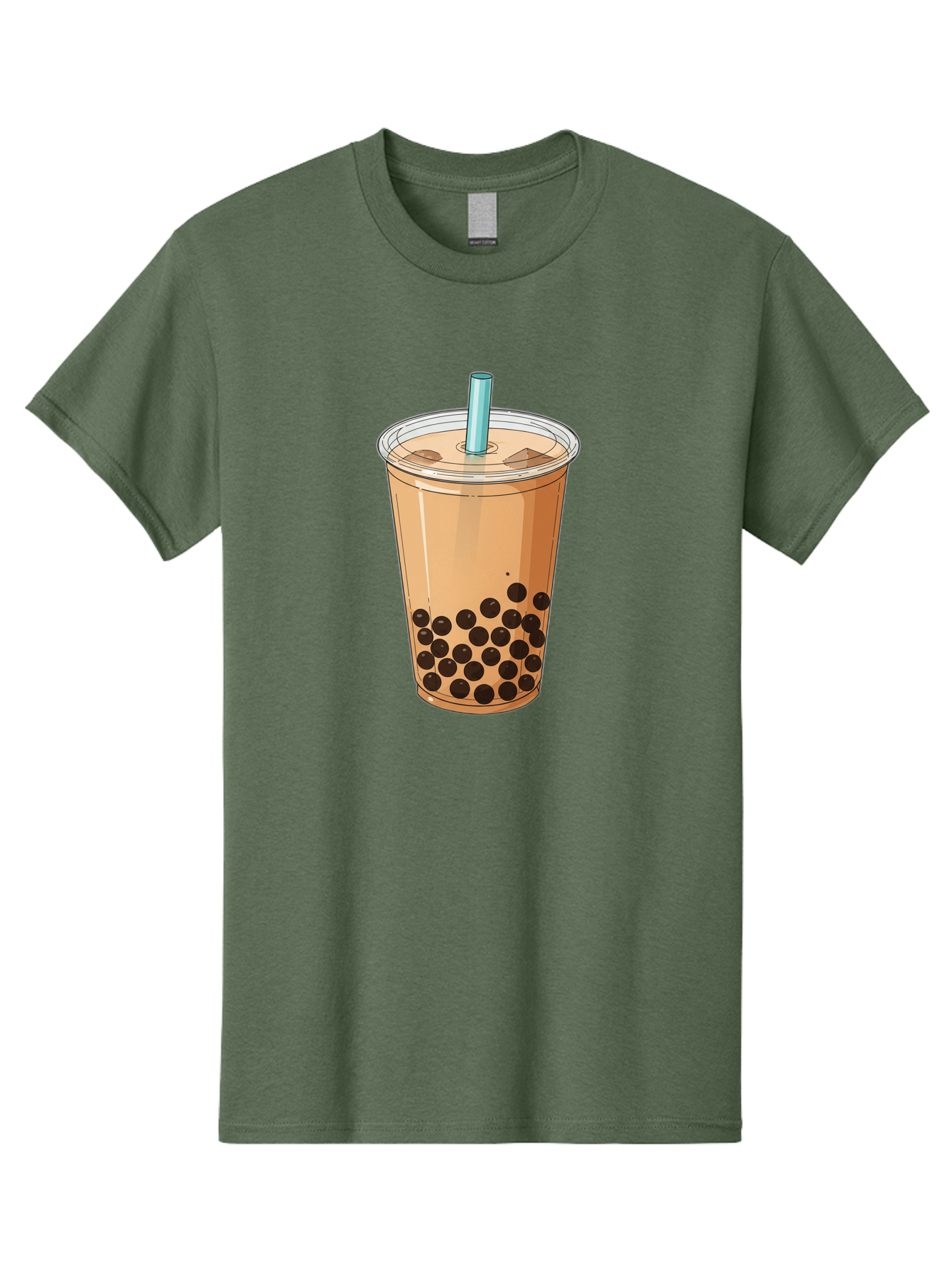 Bubble-Tea-9 Men'S Graphic Tee, 100% Cotton, Comfortable Casual Summer Wear, Machine Washable, Bubble Tea, Milk Tea, Boba, Tapioca Pearls, Takeout Cup, Plastic Straw, Refreshing Drink, Trendy Beverage, Asian-Inspired Bac711