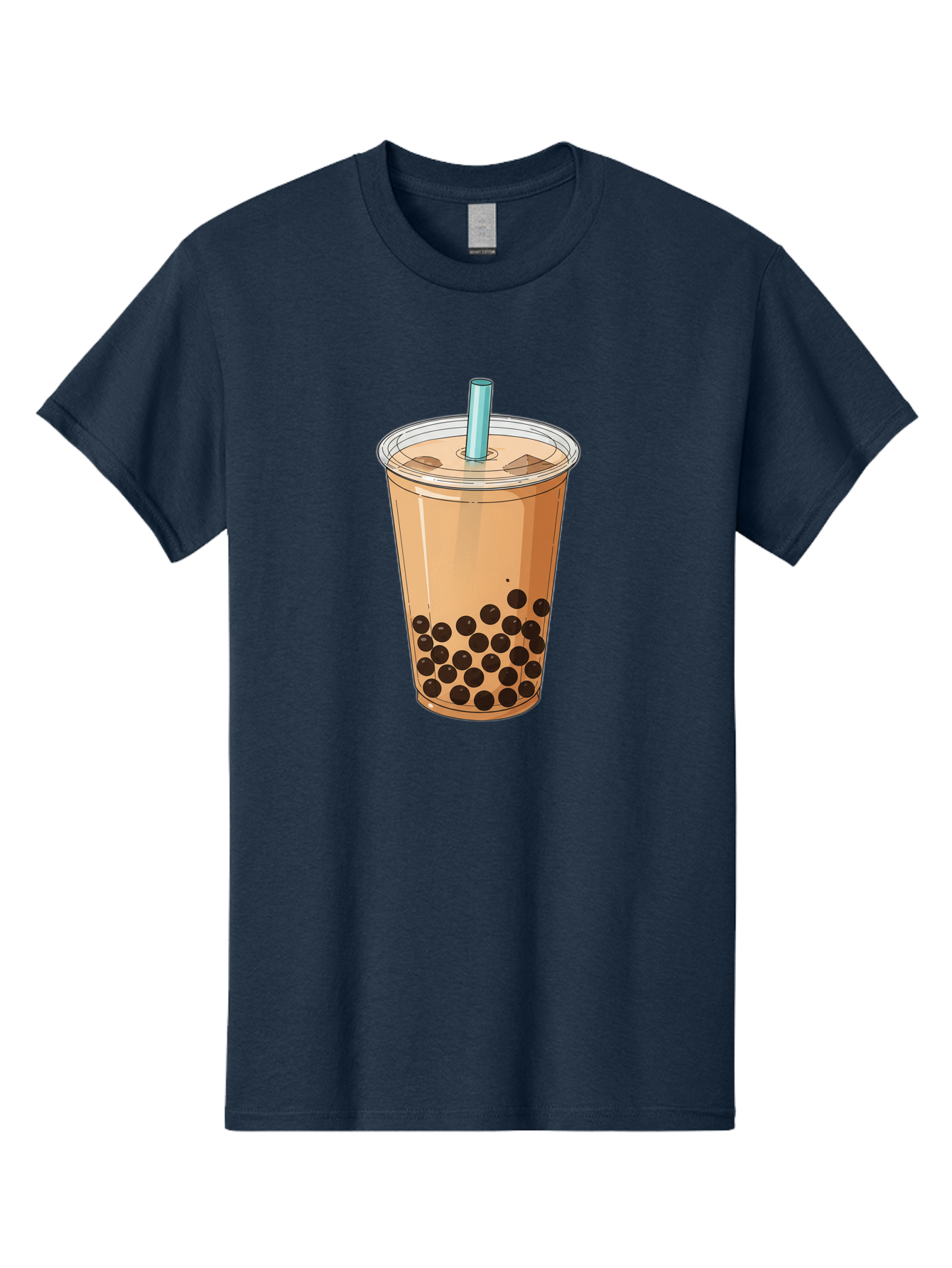 Bubble-Tea-9 Men'S Graphic Tee, 100% Cotton, Comfortable Casual Summer Wear, Machine Washable, Bubble Tea, Milk Tea, Boba, Tapioca Pearls, Takeout Cup, Plastic Straw, Refreshing Drink, Trendy Beverage, Asian-Inspired Bac711