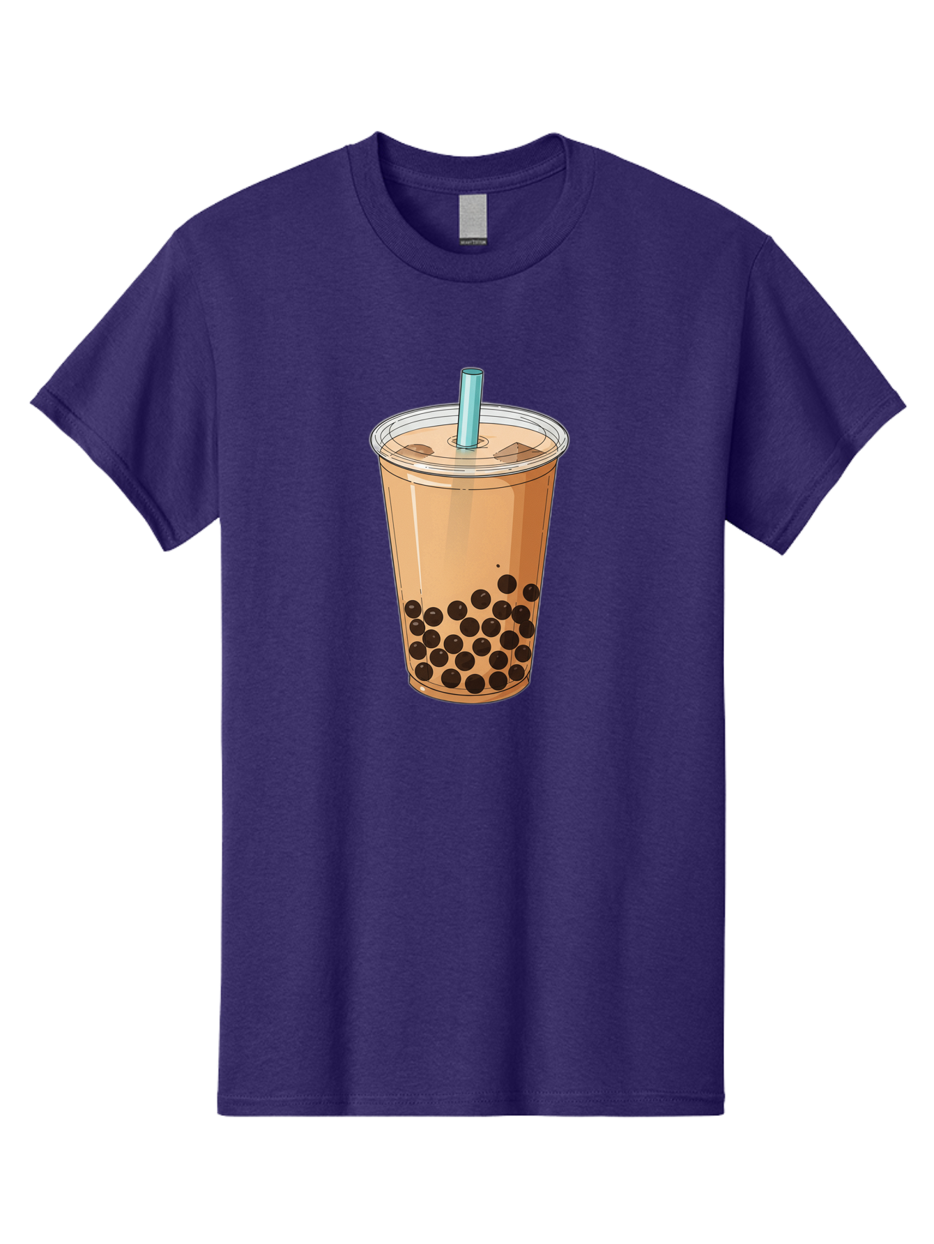 Bubble-Tea-9 Men'S Graphic Tee, 100% Cotton, Comfortable Casual Summer Wear, Machine Washable, Bubble Tea, Milk Tea, Boba, Tapioca Pearls, Takeout Cup, Plastic Straw, Refreshing Drink, Trendy Beverage, Asian-Inspired Bac711