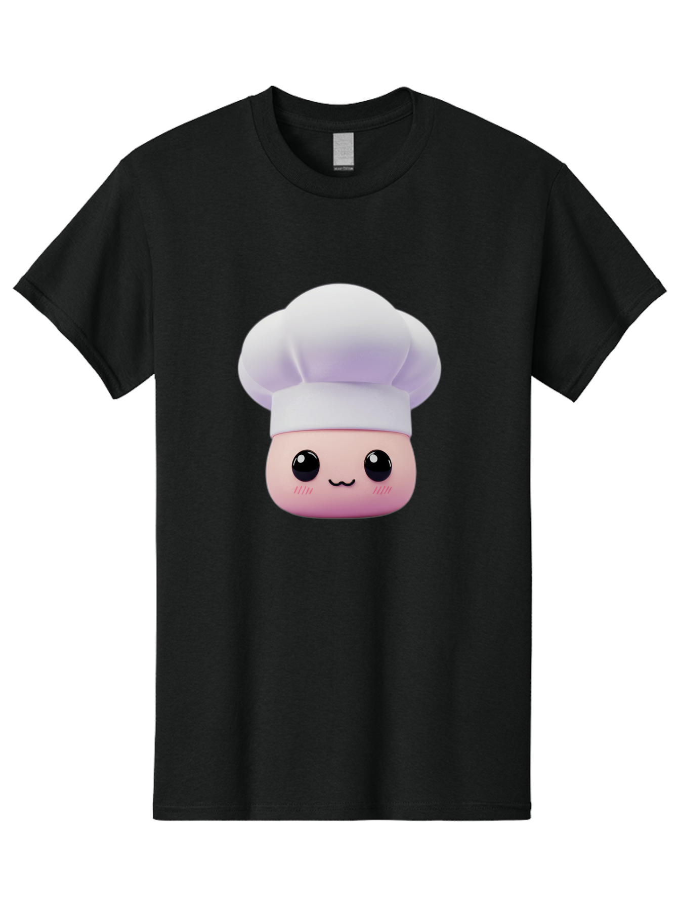 Chef-4 Men'S Graphic Tee, 100% Cotton, Comfortable Casual Summer Wear, Machine Washable, Cartoon Chef Character, Chef Hat, Cute Face, Cooking Theme, Kawaii Style, Chef Illustration, Culinary Art, Chef Mascot Bac807