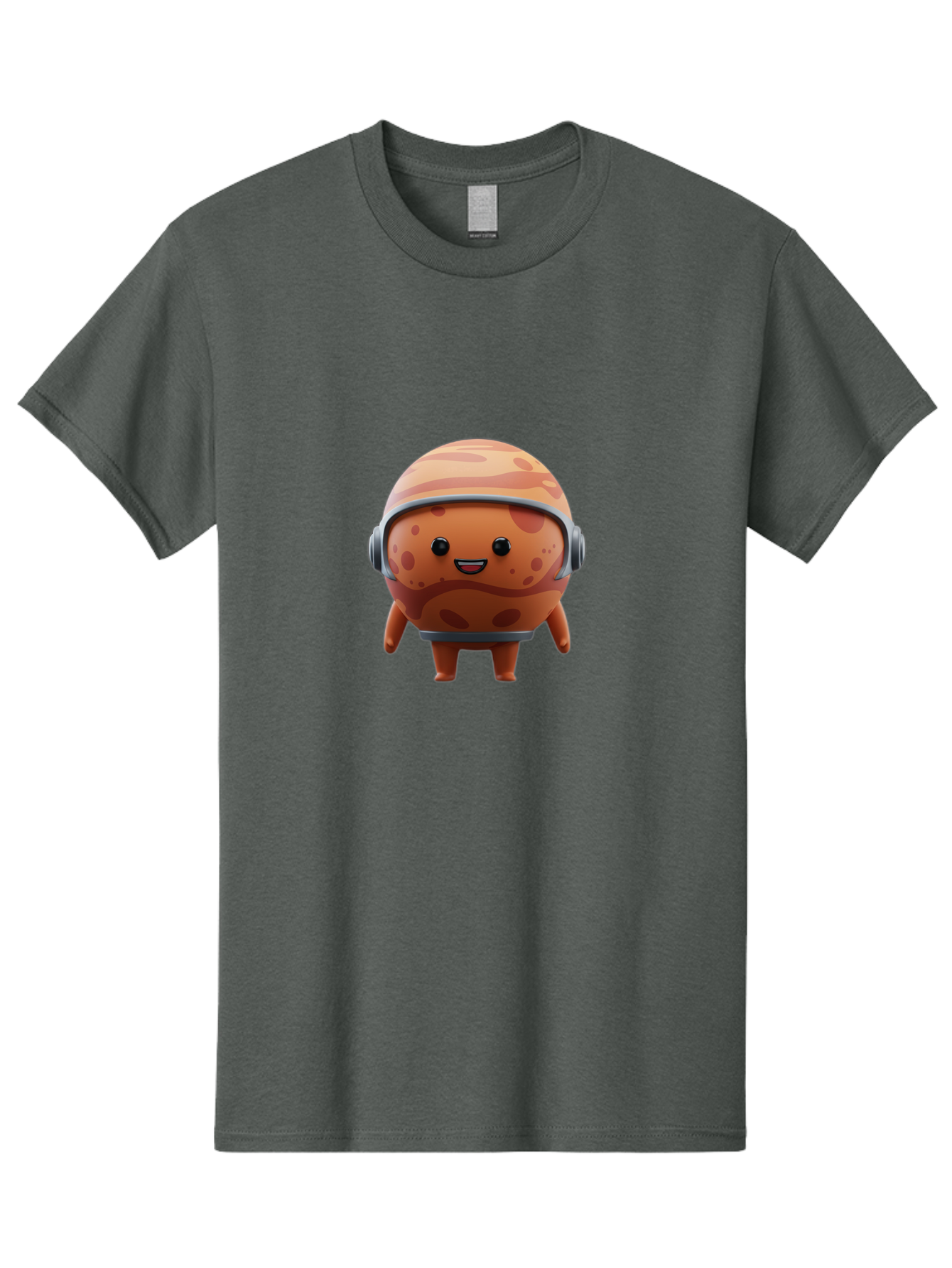 Cookie-Astronaut Men'S Graphic Tee, 100% Cotton, Comfortable Casual Summer Wear, Machine Washable, Cookie Character, Astronaut Helmet, Cartoon Cookie, Space-Themed Cookie, Cookie With Headphones, Digital Illustration, Fun Design, Cookie Mascot Bac899