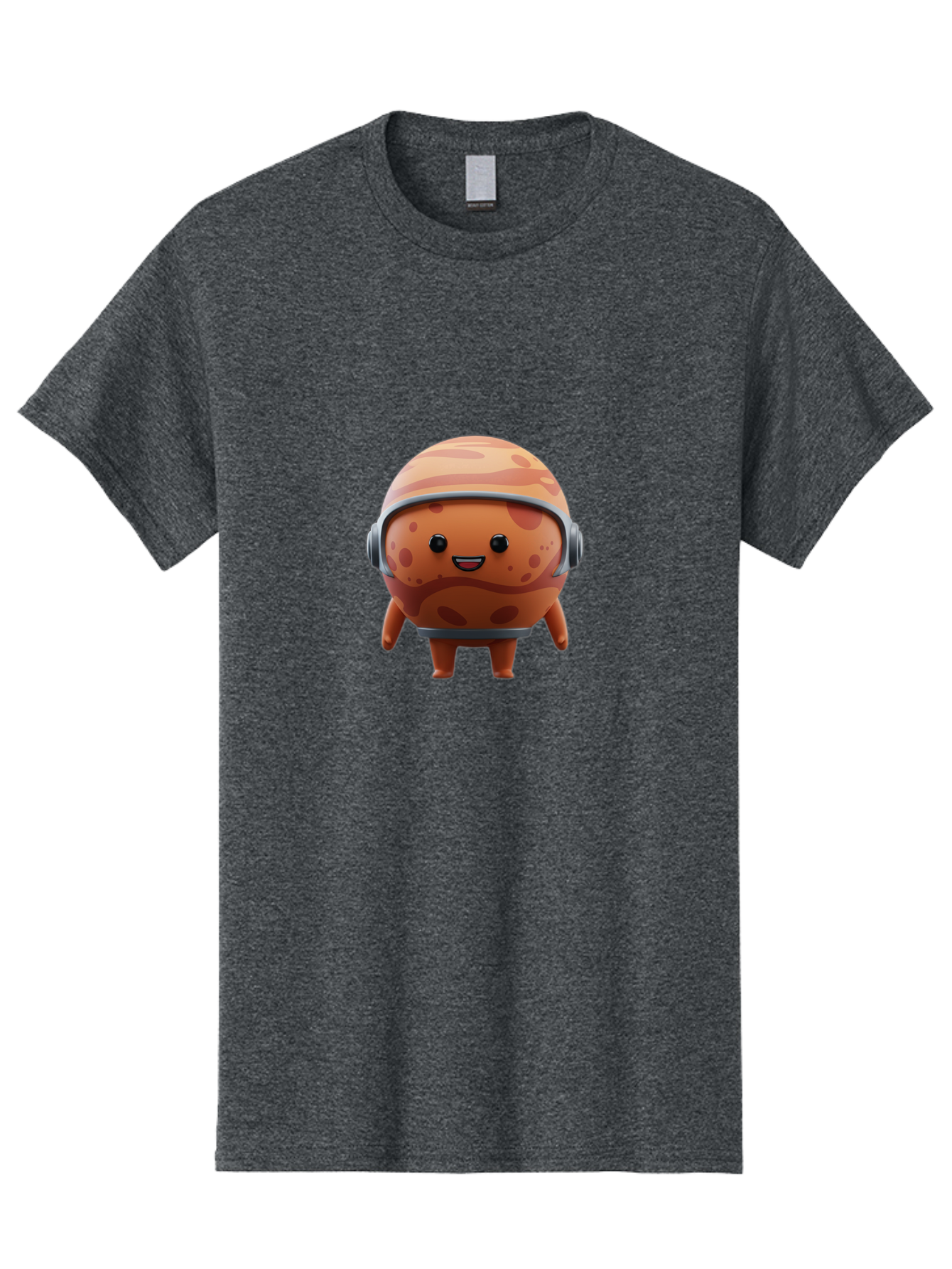 Cookie-Astronaut Men'S Graphic Tee, 100% Cotton, Comfortable Casual Summer Wear, Machine Washable, Cookie Character, Astronaut Helmet, Cartoon Cookie, Space-Themed Cookie, Cookie With Headphones, Digital Illustration, Fun Design, Cookie Mascot Bac899