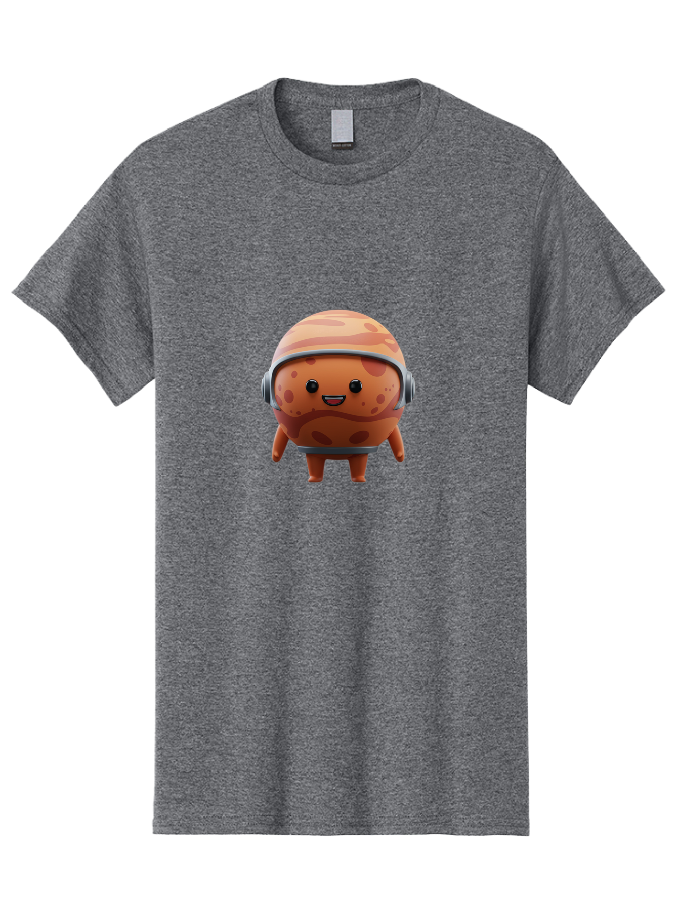 Cookie-Astronaut Men'S Graphic Tee, 100% Cotton, Comfortable Casual Summer Wear, Machine Washable, Cookie Character, Astronaut Helmet, Cartoon Cookie, Space-Themed Cookie, Cookie With Headphones, Digital Illustration, Fun Design, Cookie Mascot Bac899