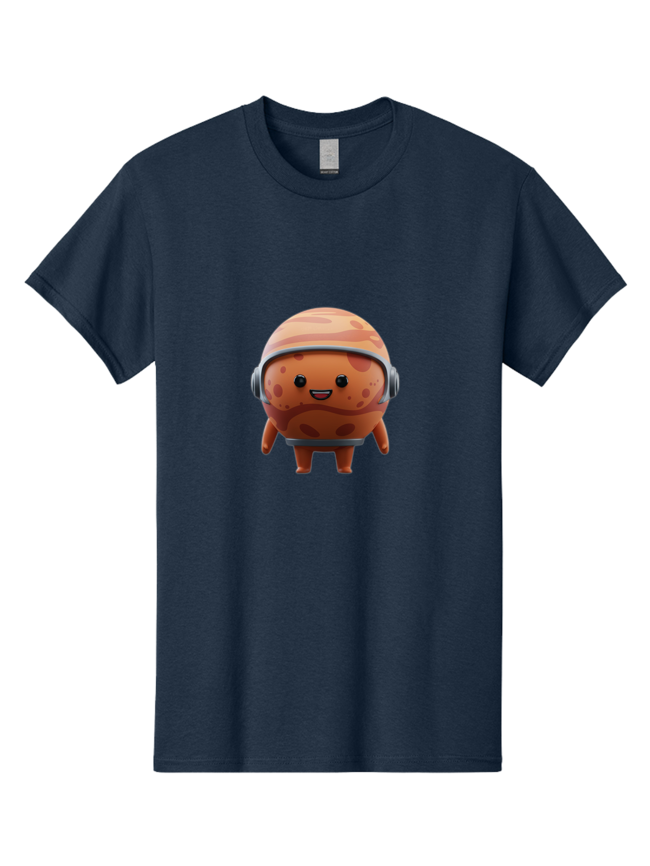Cookie-Astronaut Men'S Graphic Tee, 100% Cotton, Comfortable Casual Summer Wear, Machine Washable, Cookie Character, Astronaut Helmet, Cartoon Cookie, Space-Themed Cookie, Cookie With Headphones, Digital Illustration, Fun Design, Cookie Mascot Bac899