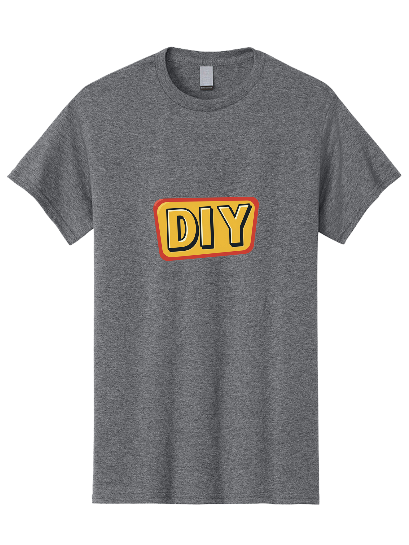 Diy-3 Men'S Graphic Tee, 100% Cotton, Comfortable Casual Summer Wear, Machine Washable, Diy Sign, Handyman Tips, Home Improvement, Crafting Ideas, Self-Sufficiency, Creativity, Customization, Tutorials, Handmade, Diy Projects Bad011