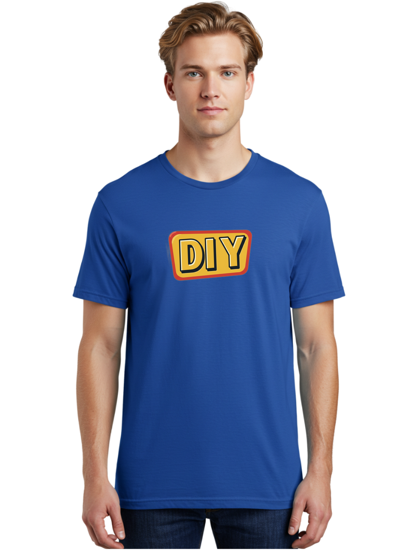Diy-3 Men'S Graphic Tee, 100% Cotton, Comfortable Casual Summer Wear, Machine Washable, Diy Sign, Handyman Tips, Home Improvement, Crafting Ideas, Self-Sufficiency, Creativity, Customization, Tutorials, Handmade, Diy Projects Bad011