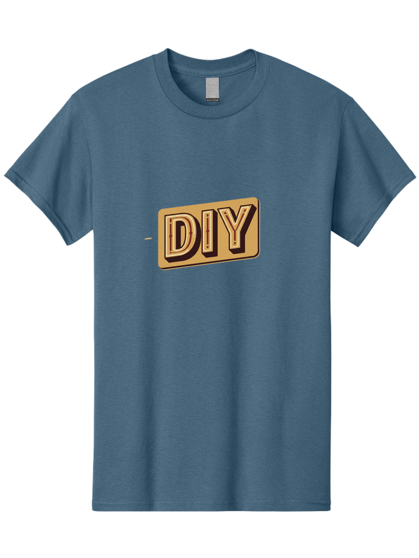 Diy-5 Men'S Graphic Tee, 100% Cotton, Comfortable Casual Summer Wear, Machine Washable, Diy Logo, Handmade Crafts, Diy Tutorials, Home Improvement, Crafting Ideas, Self-Made Projects, Creative Inspiration Bad013
