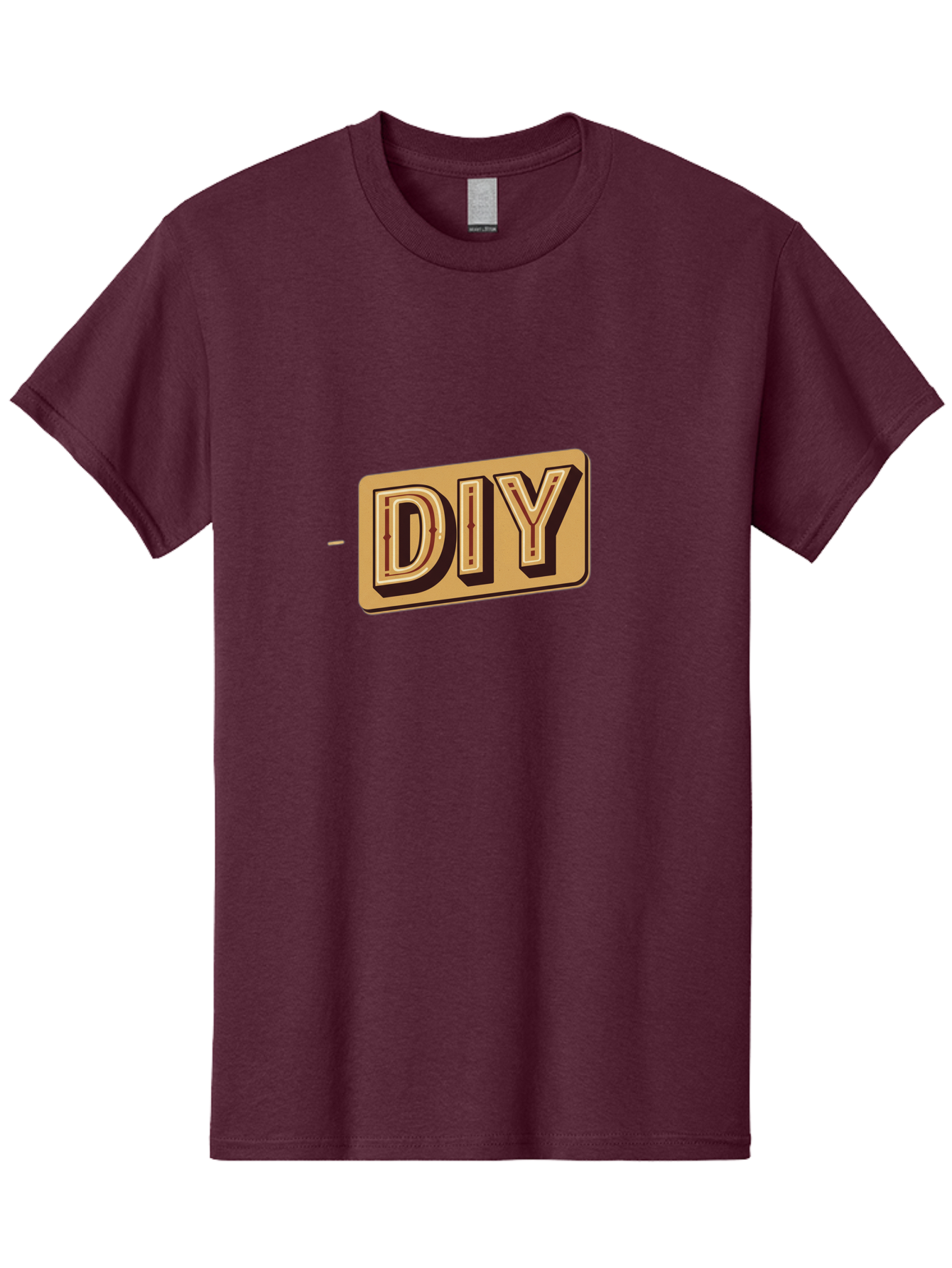 Diy-5 Men'S Graphic Tee, 100% Cotton, Comfortable Casual Summer Wear, Machine Washable, Diy Logo, Handmade Crafts, Diy Tutorials, Home Improvement, Crafting Ideas, Self-Made Projects, Creative Inspiration Bad013