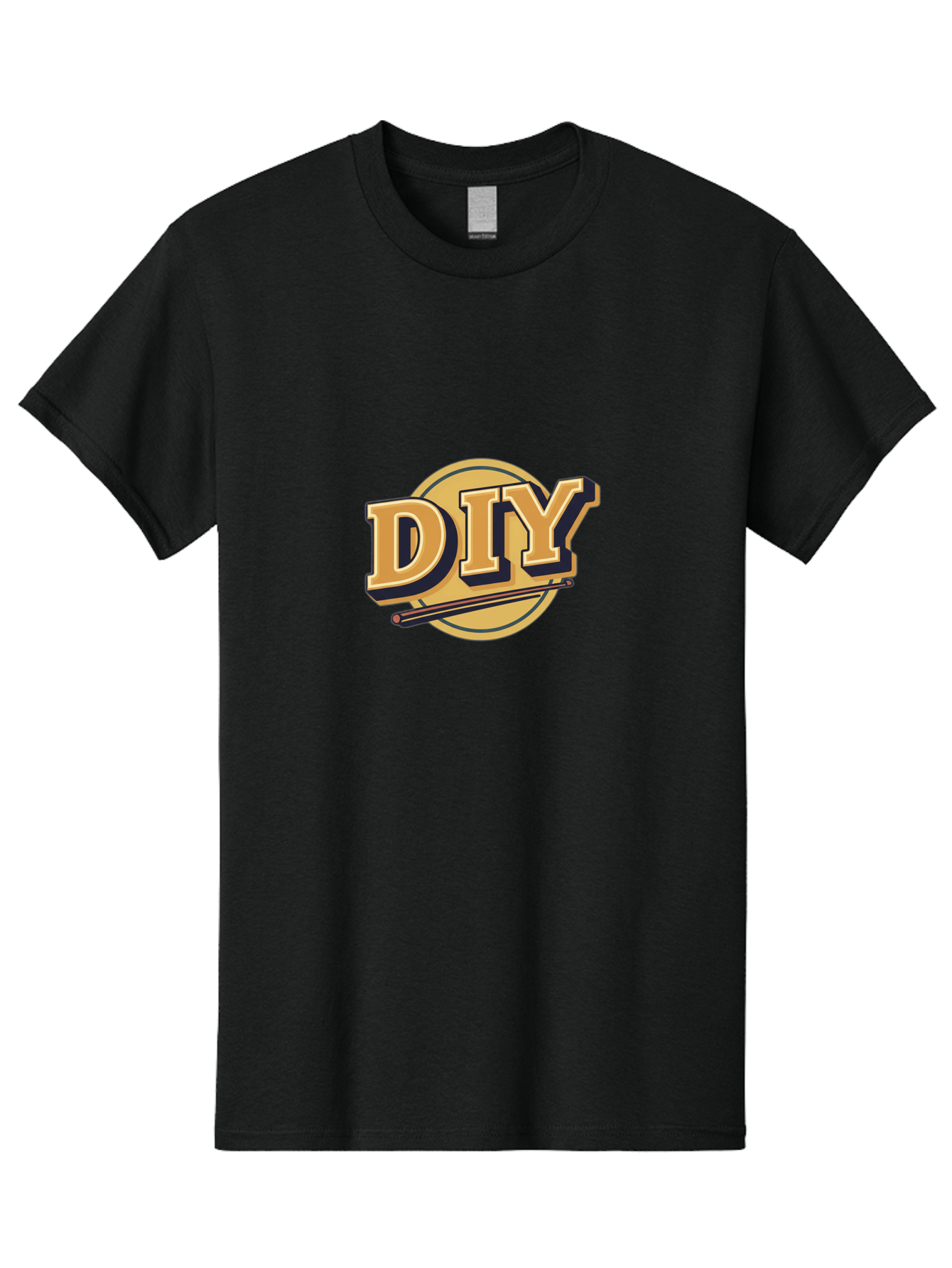 Diy-6 Men'S Graphic Tee, 100% Cotton, Comfortable Casual Summer Wear, Machine Washable, Diy Logo, Handmade Crafts, Creative Projects, Self-Made, Drumsticks, Diy Inspiration, Crafting Ideas, Do-It-Yourself, Drumsticks Logo Bad014