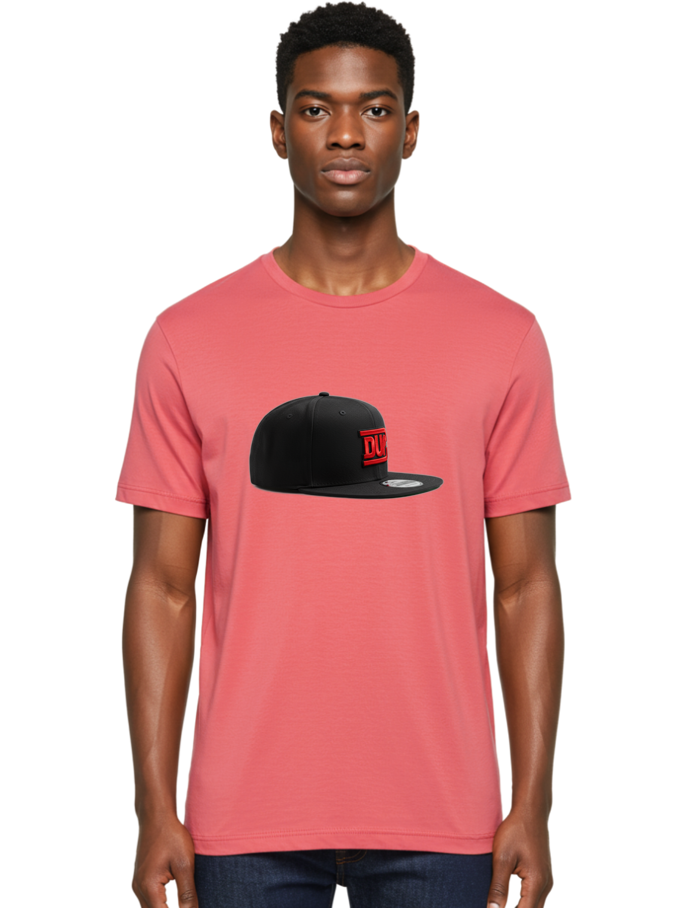 Dunk-Low-Pro-Sb Men'S Graphic Tee, 100% Cotton, Comfortable Casual Summer Wear, Machine Washable, Black Baseball Cap, Red Logo, Dunk Branding, Athletic Wear, Sports Fashion, Streetwear, Snapback Hat, Casual Style, Trendy Accessories Bad061