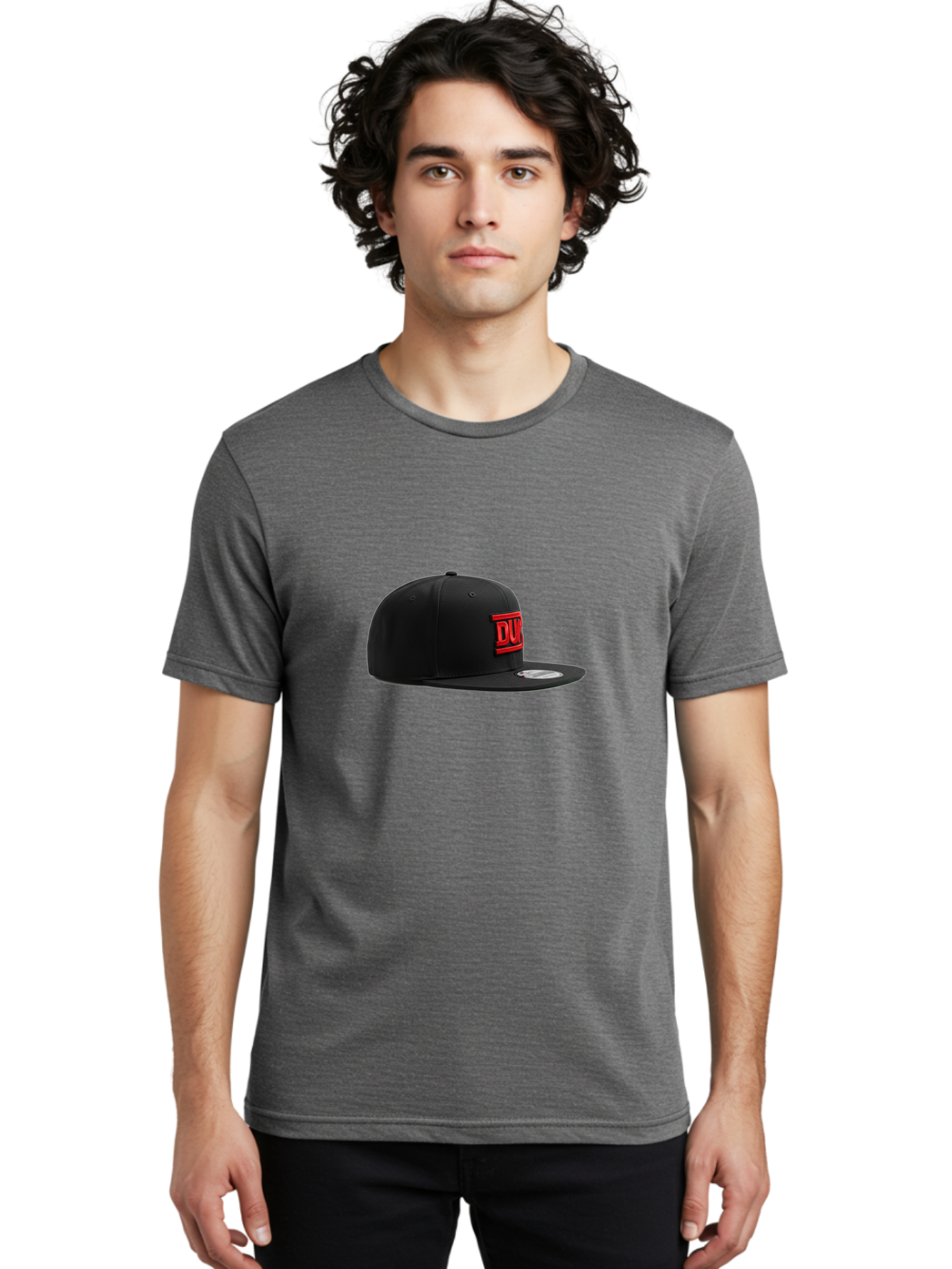 Dunk-Low-Pro-Sb Men'S Graphic Tee, 100% Cotton, Comfortable Casual Summer Wear, Machine Washable, Black Baseball Cap, Red Logo, Dunk Branding, Athletic Wear, Sports Fashion, Streetwear, Snapback Hat, Casual Style, Trendy Accessories Bad061