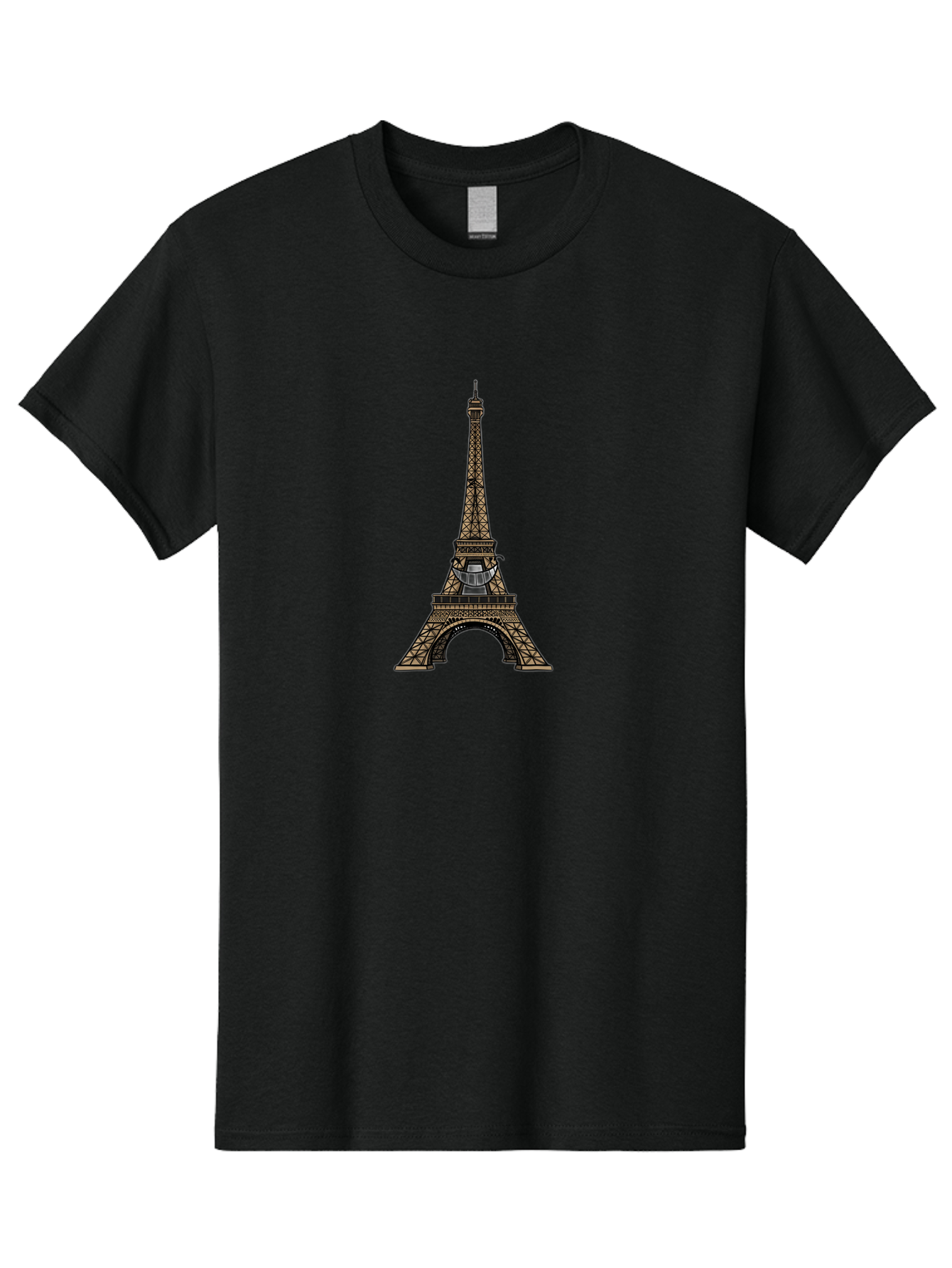 Eiffel-Tower-1 Men'S Graphic Tee, 100% Cotton, Comfortable Casual Summer Wear, Machine Washable, Iron Latticework, Famous Landmark, Paris, France, Iconic Architecture, Tourist Attraction, Historical Monument, Cityscape Bad068