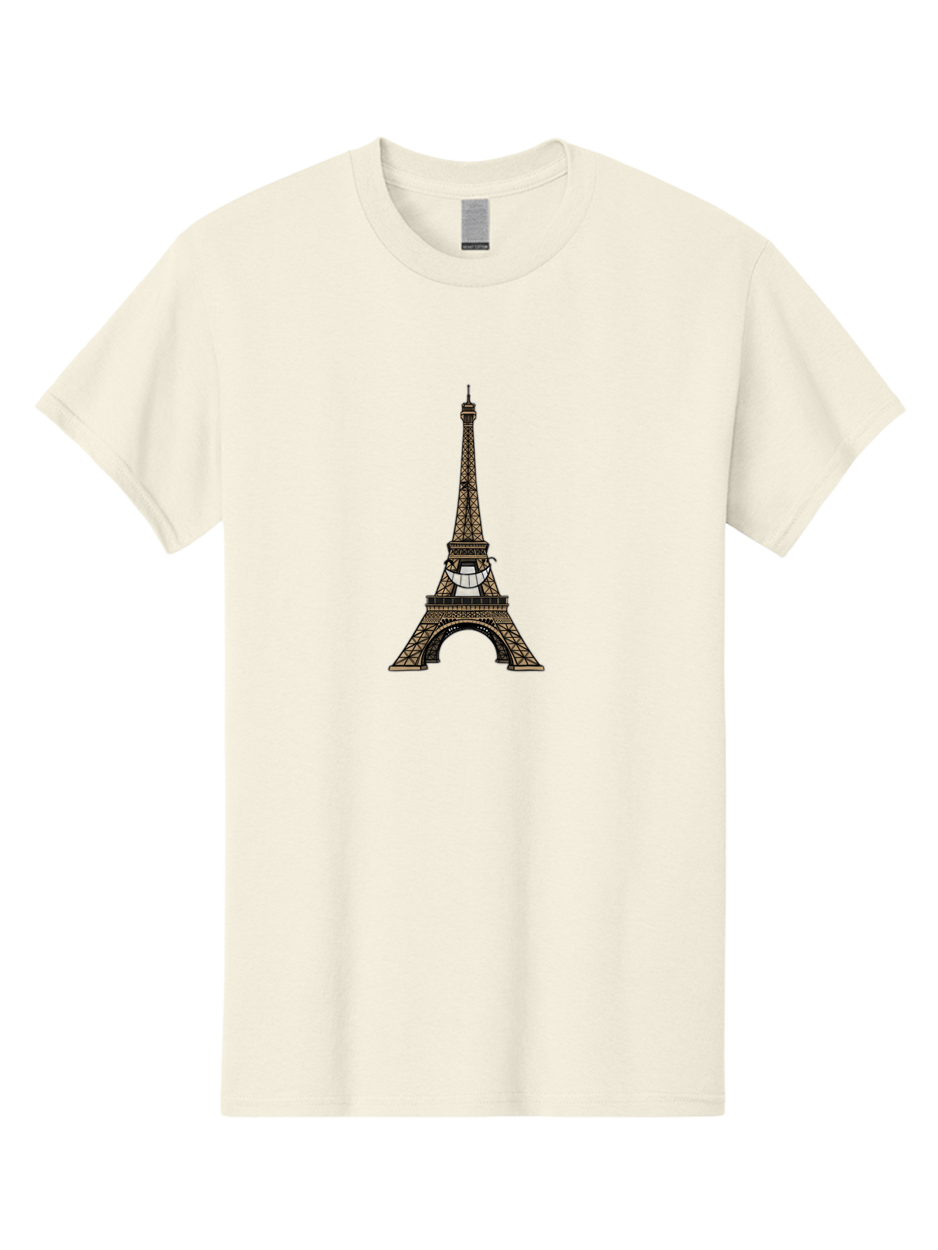 Eiffel-Tower-1 Men'S Graphic Tee, 100% Cotton, Comfortable Casual Summer Wear, Machine Washable, Iron Latticework, Famous Landmark, Paris, France, Iconic Architecture, Tourist Attraction, Historical Monument, Cityscape Bad068