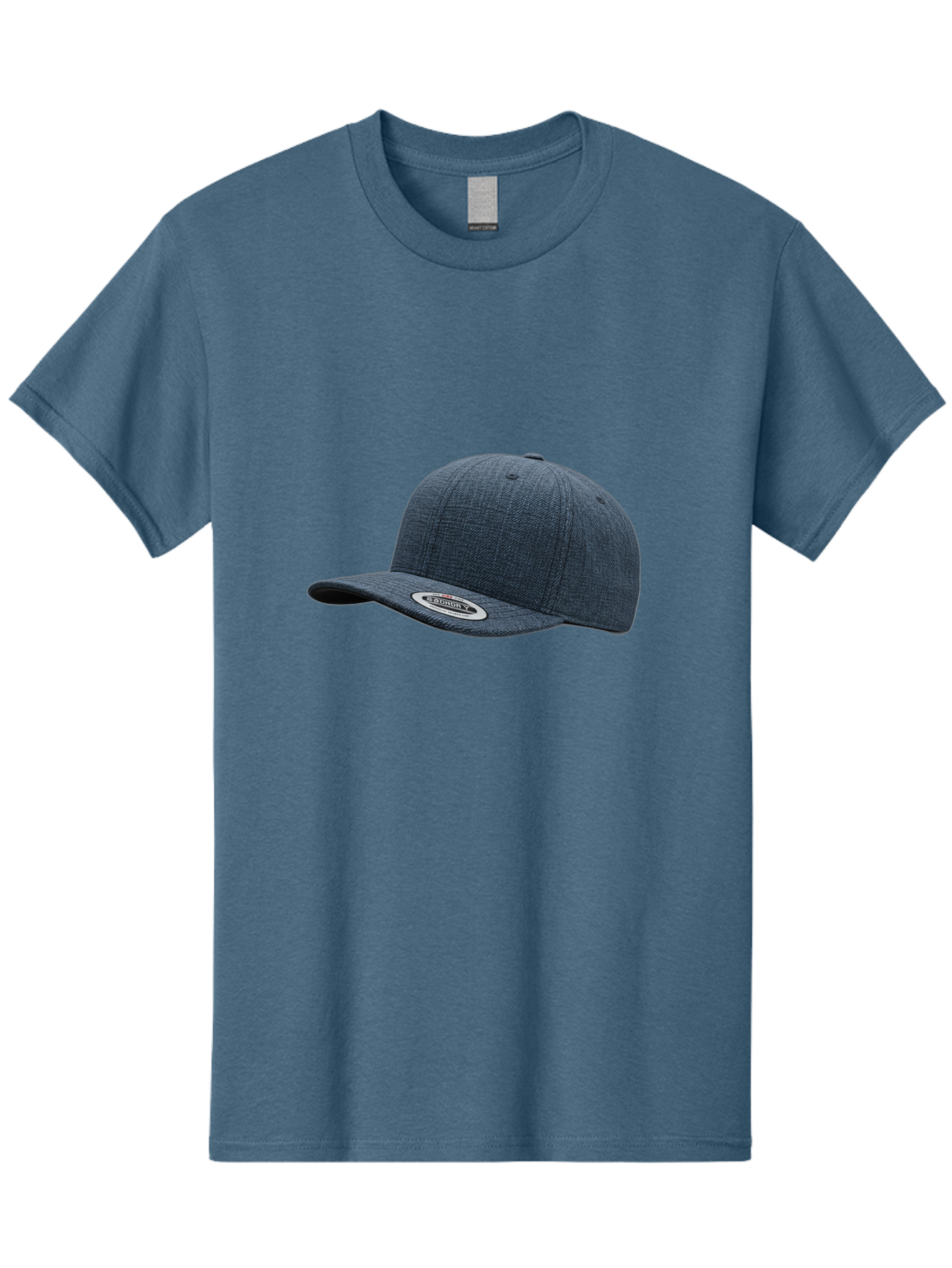 Flexfit-Cap Men'S Graphic Tee, 100% Cotton, Comfortable Casual Summer Wear, Machine Washable, Flexfit Baseball Cap, Dark Blue Cap, Snapback Hat, Flexfit Logo, Stylish Headwear, Casual Fashion, Sports Cap, Flexfit Branding, Hat With Logo Bad102