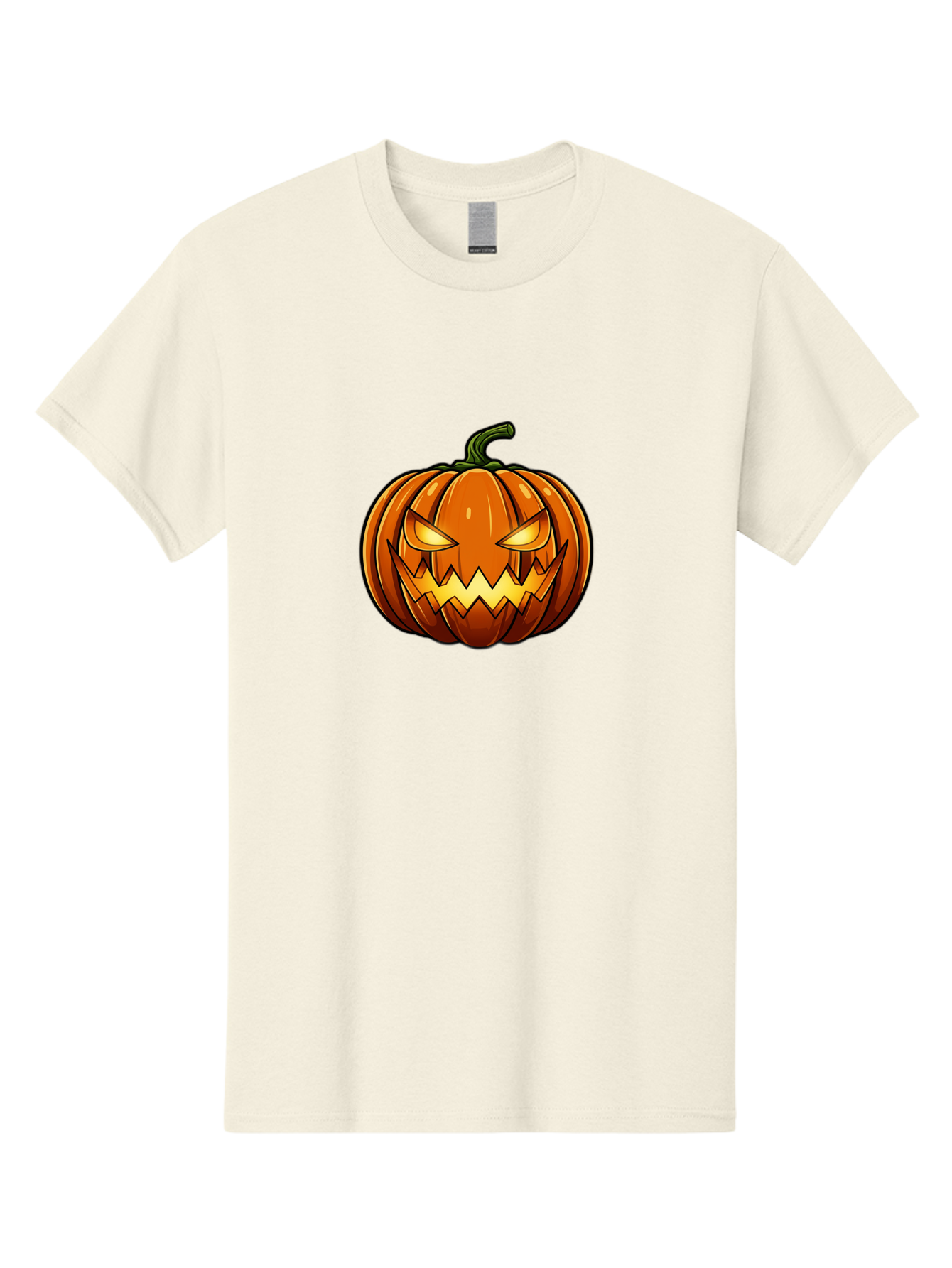 Jack-O-Lantern-2 Men'S Graphic Tee, 100% Cotton, Comfortable Casual Summer Wear, Machine Washable, Halloween Pumpkin, Jack O' Lantern, Spooky Face, Orange Pumpkin, Glowing Eyes, Scary Face, Autumn Decor, Festive Symbol, Seasonal Decoration Bad222