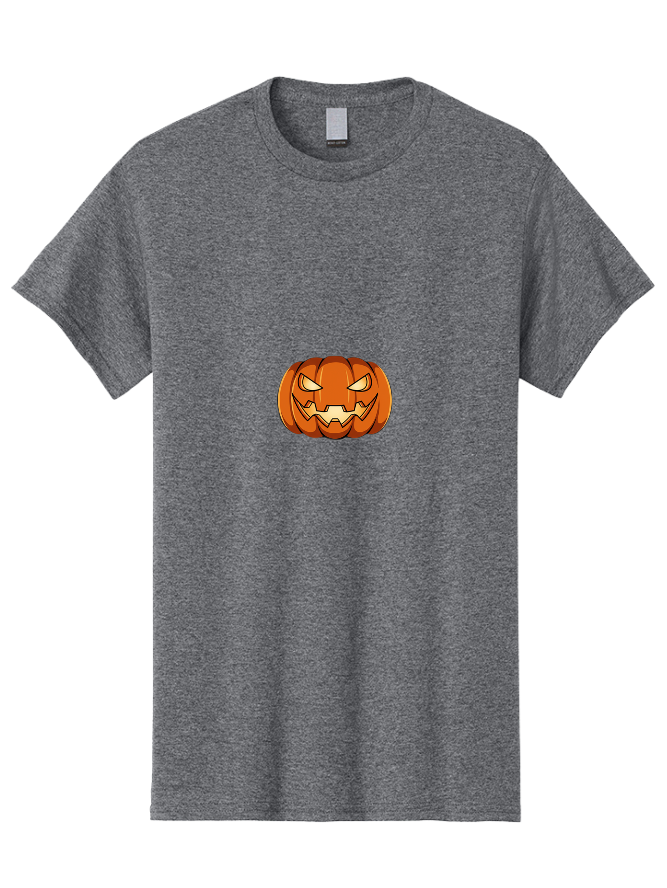 Jack-O-Lantern-3 Men'S Graphic Tee, 100% Cotton, Comfortable Casual Summer Wear, Machine Washable, Halloween Pumpkin, Jack-O-Lantern, Spooky Face, Cartoon Character, Autumnal Decor, Halloween Decorations, Scary Pumpkin, Evil Grin, Fall Season Bad223