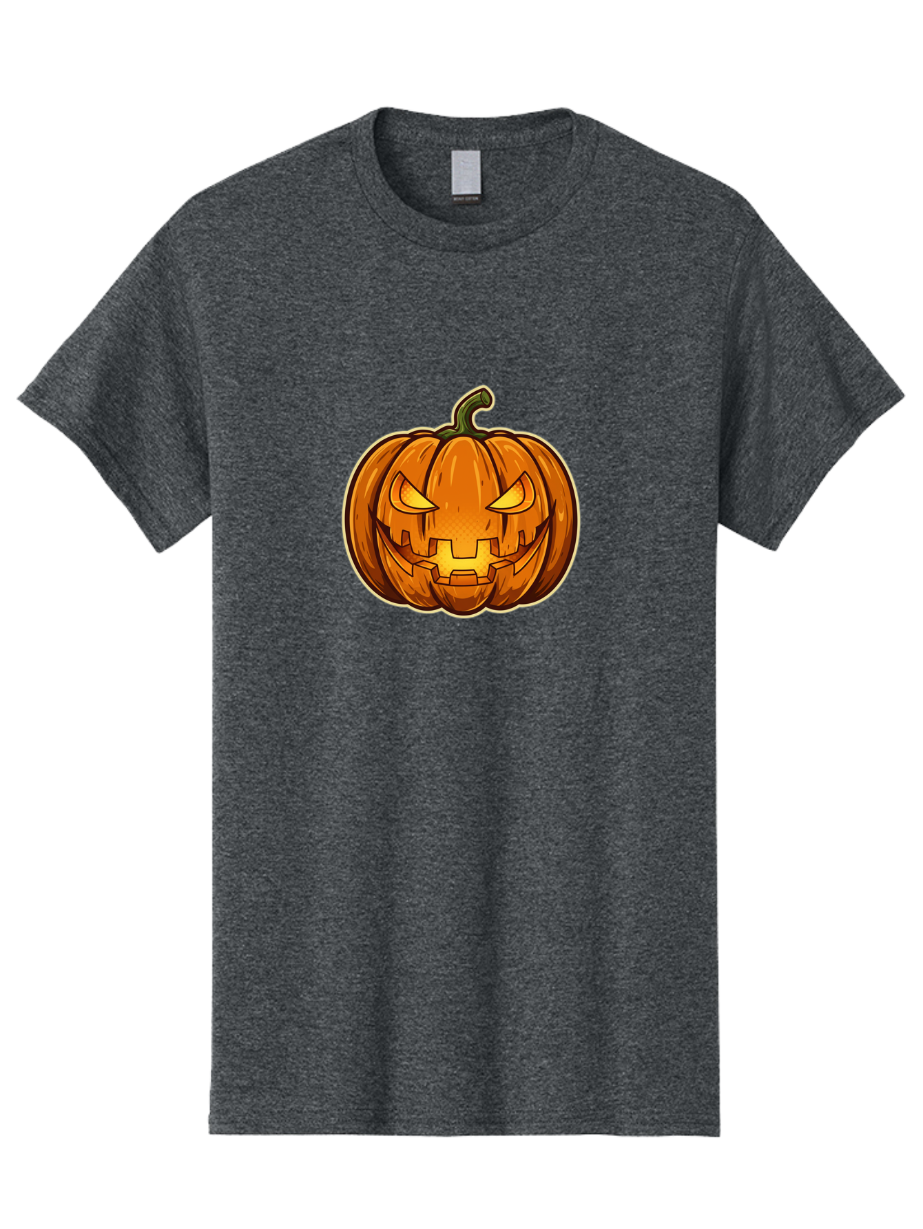 Jack-O-Lantern-4 Men'S Graphic Tee, 100% Cotton, Comfortable Casual Summer Wear, Machine Washable, Halloween Pumpkin, Jack O Lantern, Spooky Face, Orange Pumpkin, Cartoon Style, Autumn Decoration, Halloween Symbol, Seasonal Decor Bad224