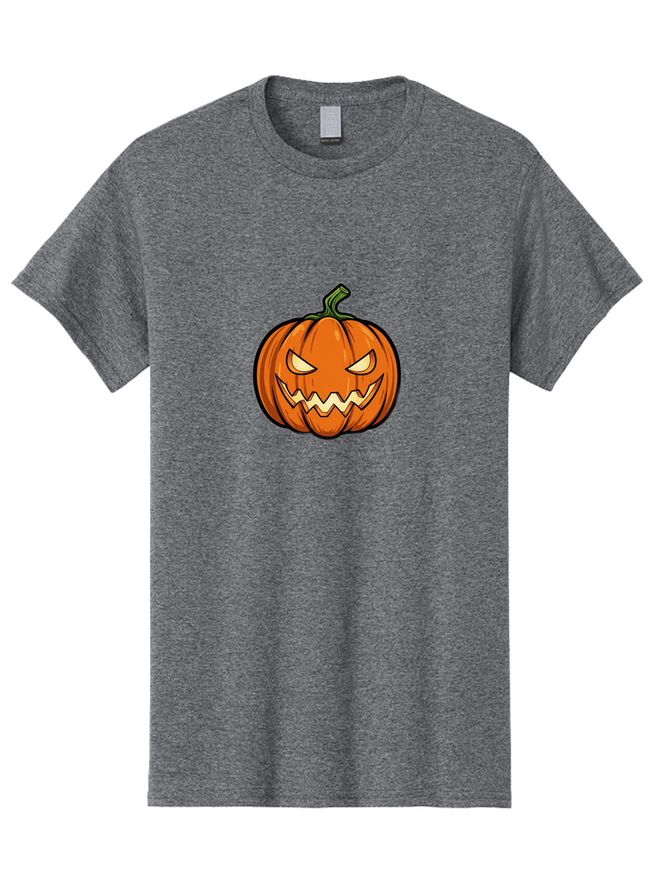Jack-O-Lantern-5 Men'S Graphic Tee, 100% Cotton, Comfortable Casual Summer Wear, Machine Washable, Cartoon Pumpkin, Halloween Decorations, Spooky Face, Orange Pumpkin, Scary Eyes, Autumn Symbols, Jack O' Lantern, Halloween Theme, Festive Gourd Bad225
