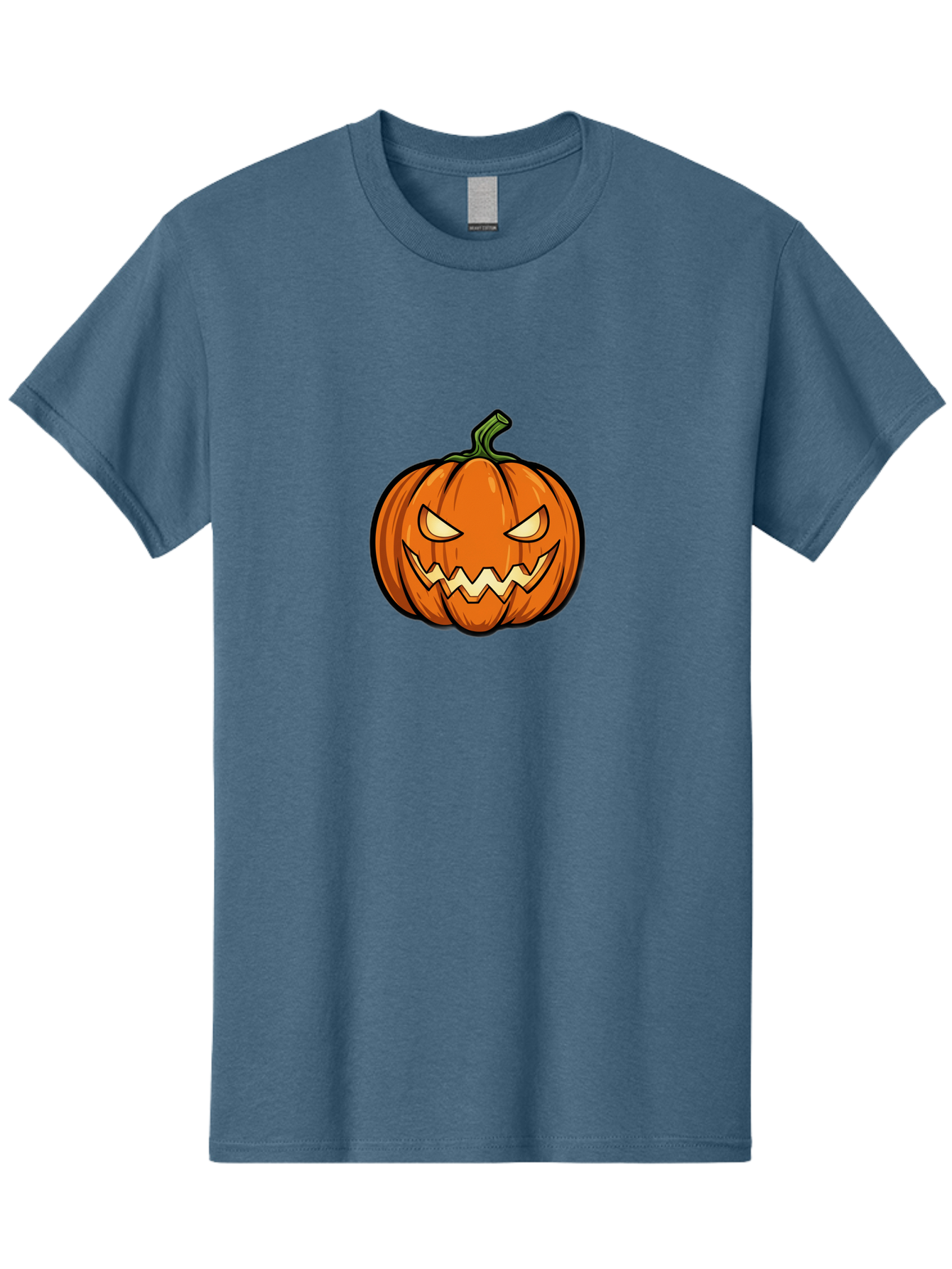 Jack-O-Lantern-5 Men'S Graphic Tee, 100% Cotton, Comfortable Casual Summer Wear, Machine Washable, Cartoon Pumpkin, Halloween Decorations, Spooky Face, Orange Pumpkin, Scary Eyes, Autumn Symbols, Jack O' Lantern, Halloween Theme, Festive Gourd Bad225