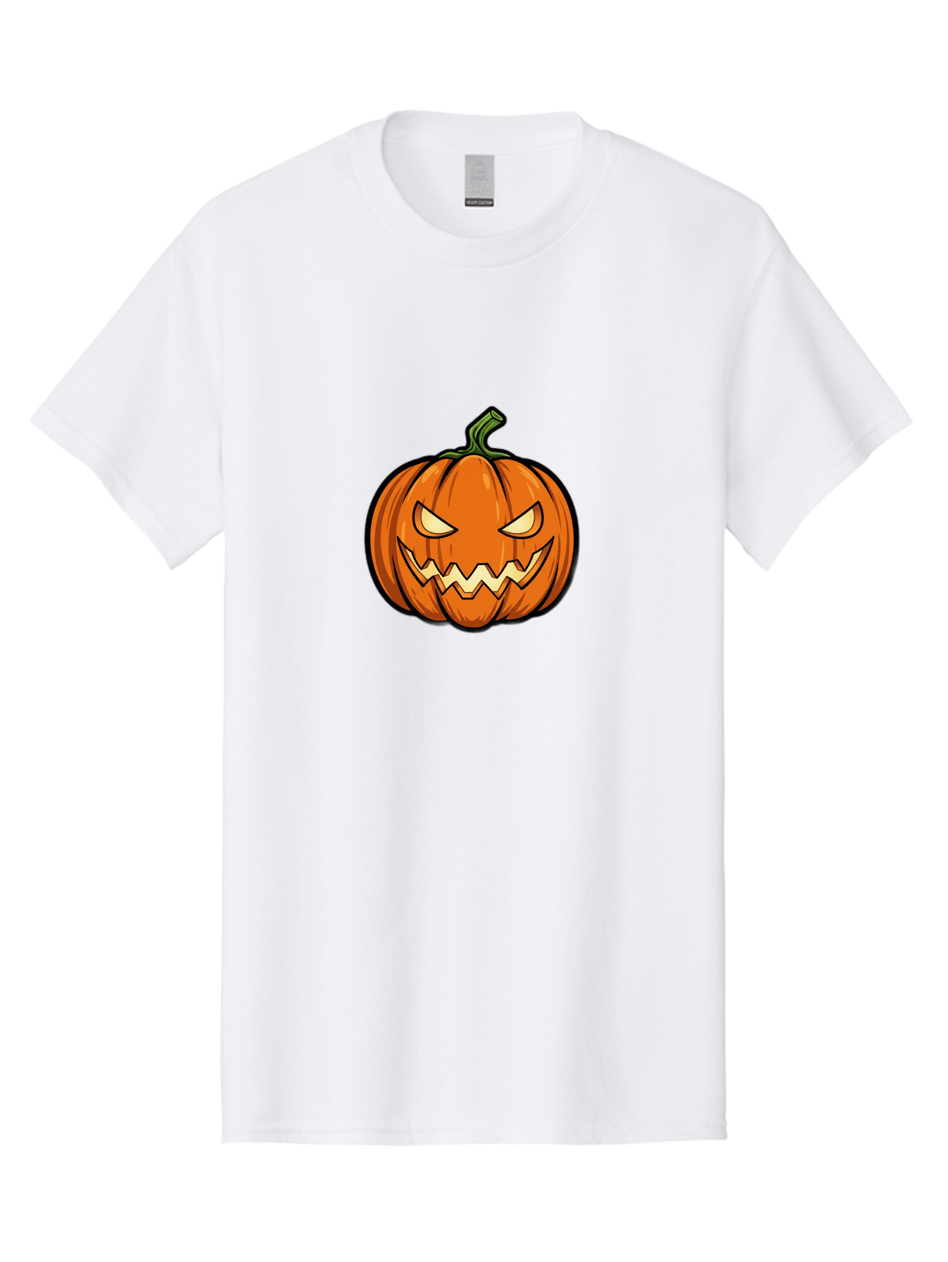Jack-O-Lantern-5 Men'S Graphic Tee, 100% Cotton, Comfortable Casual Summer Wear, Machine Washable, Cartoon Pumpkin, Halloween Decorations, Spooky Face, Orange Pumpkin, Scary Eyes, Autumn Symbols, Jack O' Lantern, Halloween Theme, Festive Gourd Bad225