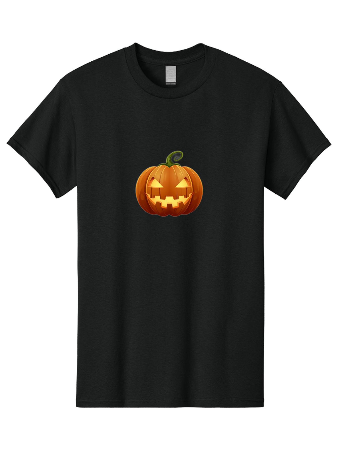 Jack-O-Lantern Men'S Graphic Tee, 100% Cotton, Comfortable Casual Summer Wear, Machine Washable, Halloween Pumpkin, Jack O' Lantern, Carved Pumpkin, Spooky Face, Halloween Decoration, Autumn Symbol, Orange Pumpkin, Festive Vibe, Fall Season, Bad229