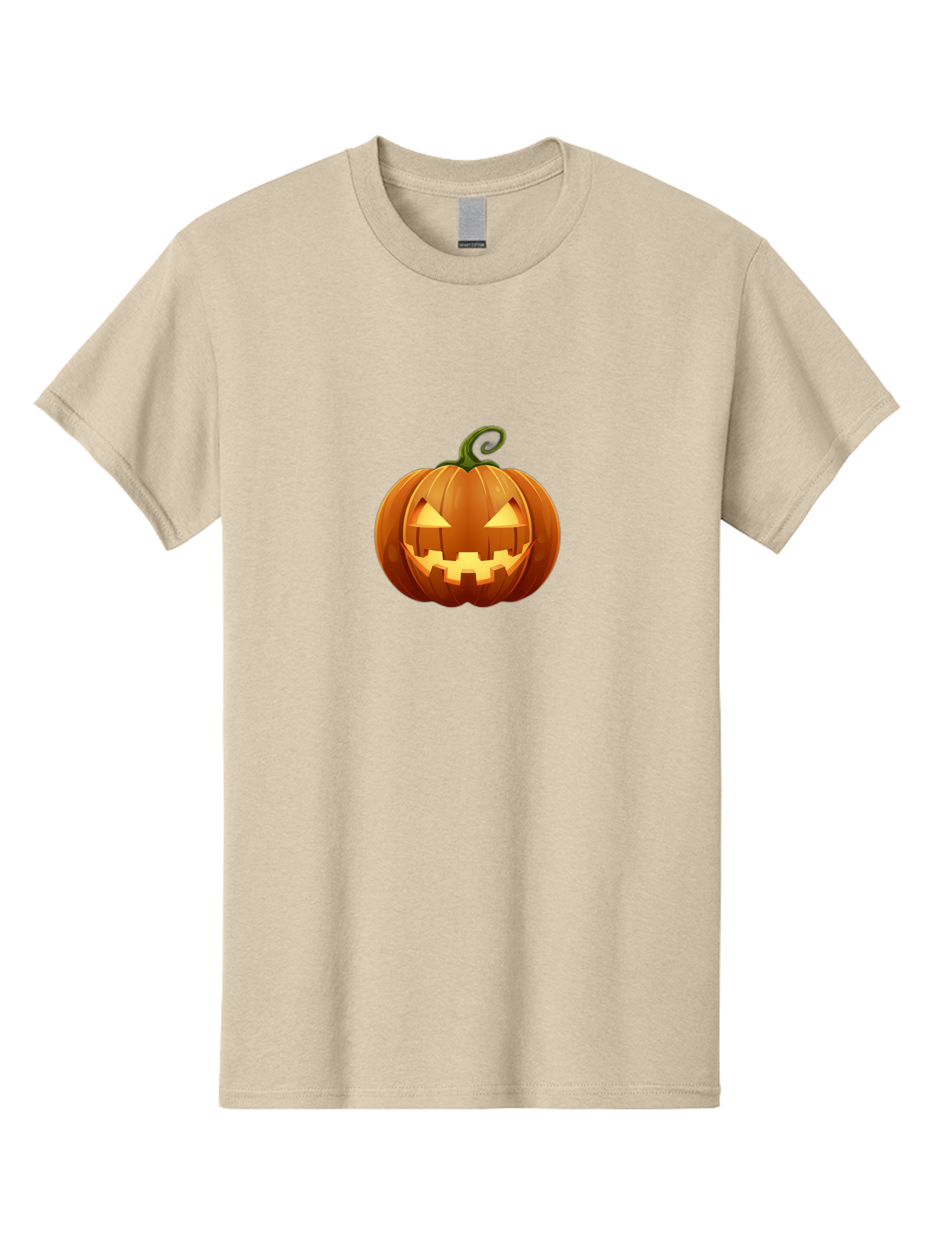 Jack-O-Lantern Men'S Graphic Tee, 100% Cotton, Comfortable Casual Summer Wear, Machine Washable, Halloween Pumpkin, Jack O' Lantern, Carved Pumpkin, Spooky Face, Halloween Decoration, Autumn Symbol, Orange Pumpkin, Festive Vibe, Fall Season, Bad229