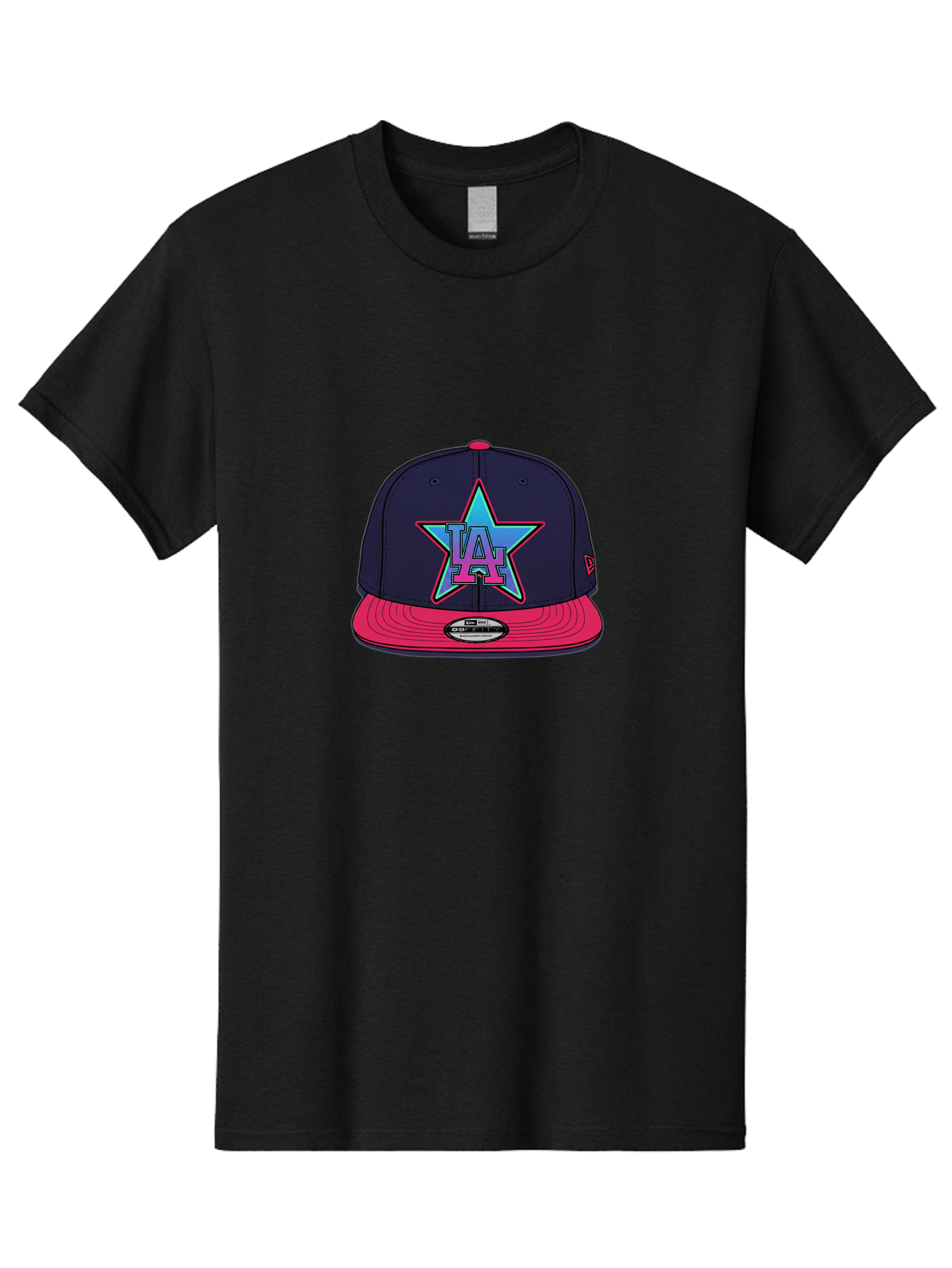 La-Star-Baseball-Cap Men'S Graphic Tee, 100% Cotton, Comfortable Casual Summer Wear, Machine Washable, La Star Logo, Baseball Cap, Snapback Hat, Streetwear Fashion, Urban Style, Vibrant Colors, Los Angeles, Trendy Accessories, Cap Design Bad256