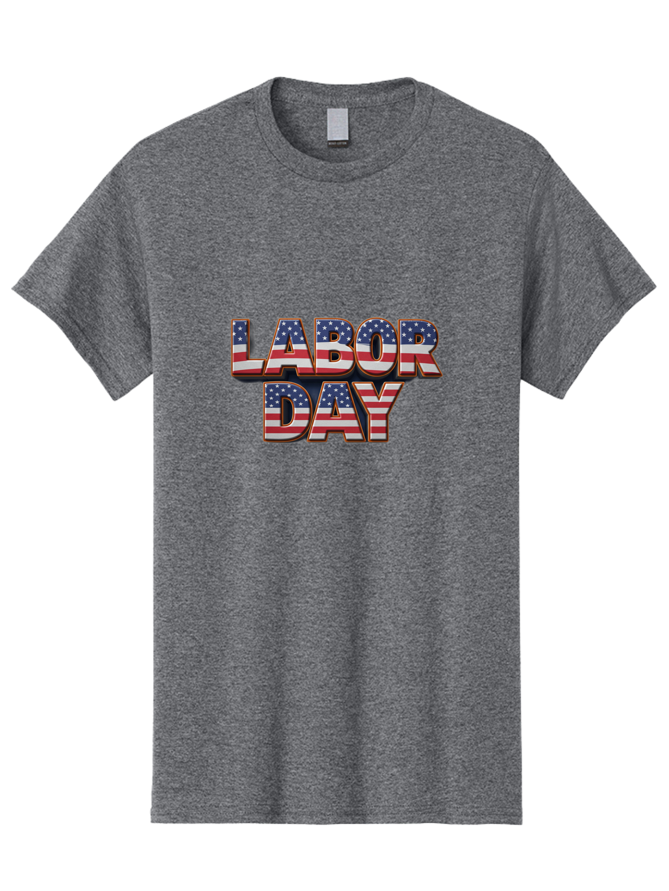 Labor-Day-1 Men'S Graphic Tee, 100% Cotton, Comfortable Casual Summer Wear, Machine Washable, Labor Day, Patriotic Theme, American Flag, Red White And Blue, Independence Day, 4Th Of July, Stars And Stripes, Usa, National Holiday, Celebration Bad257