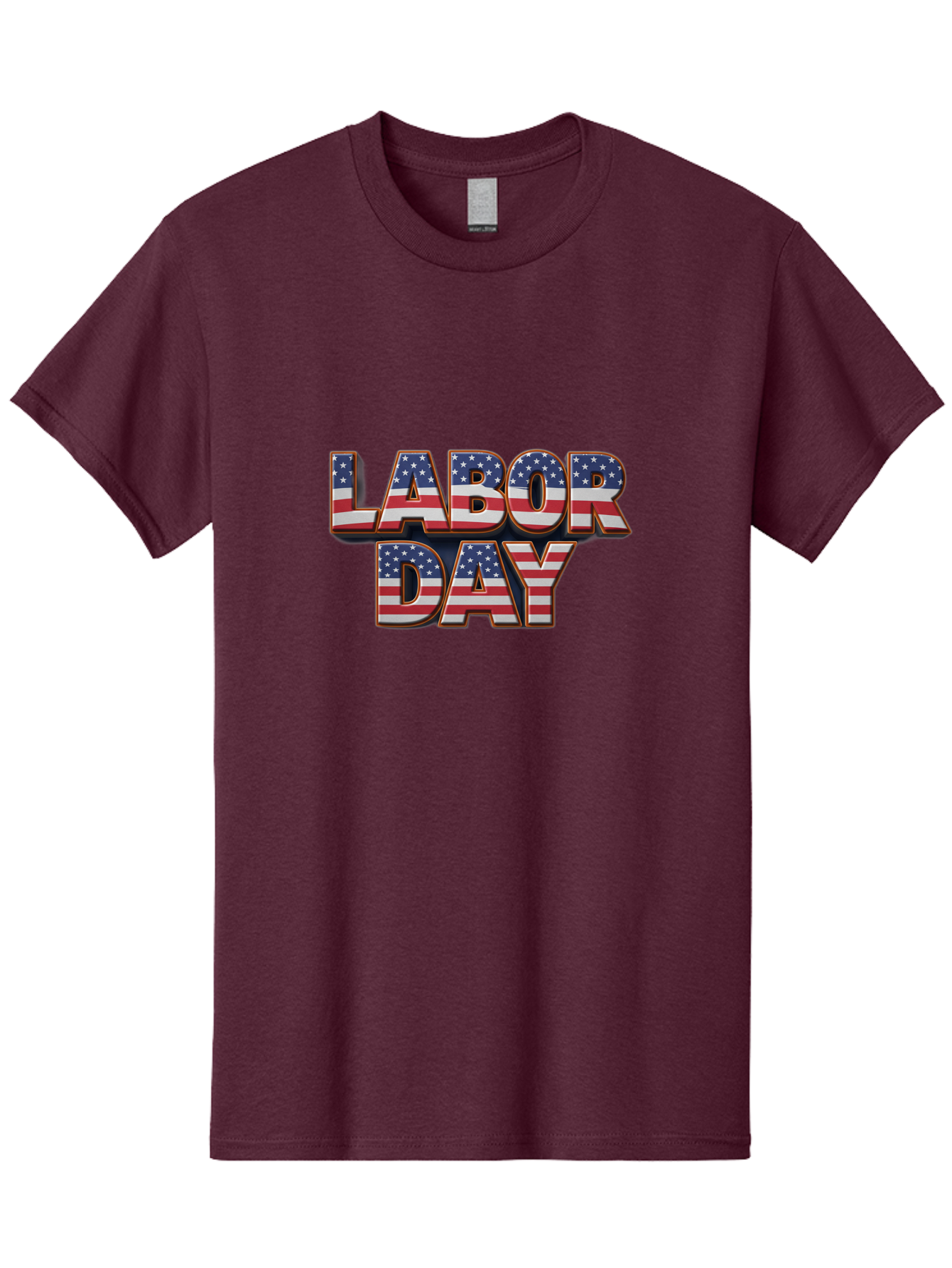 Labor-Day-1 Men'S Graphic Tee, 100% Cotton, Comfortable Casual Summer Wear, Machine Washable, Labor Day, Patriotic Theme, American Flag, Red White And Blue, Independence Day, 4Th Of July, Stars And Stripes, Usa, National Holiday, Celebration Bad257
